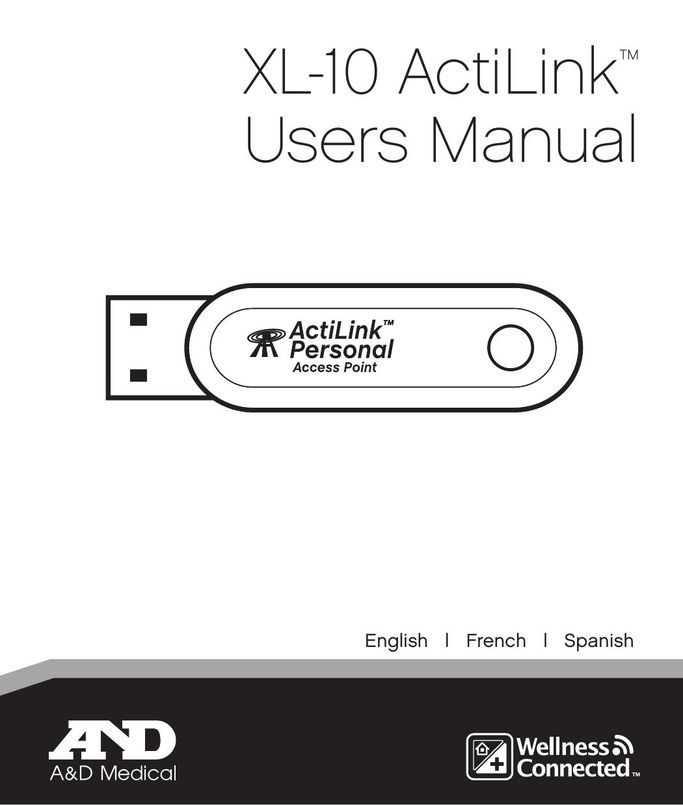 A&D XL-10 Computer Drive User Manual