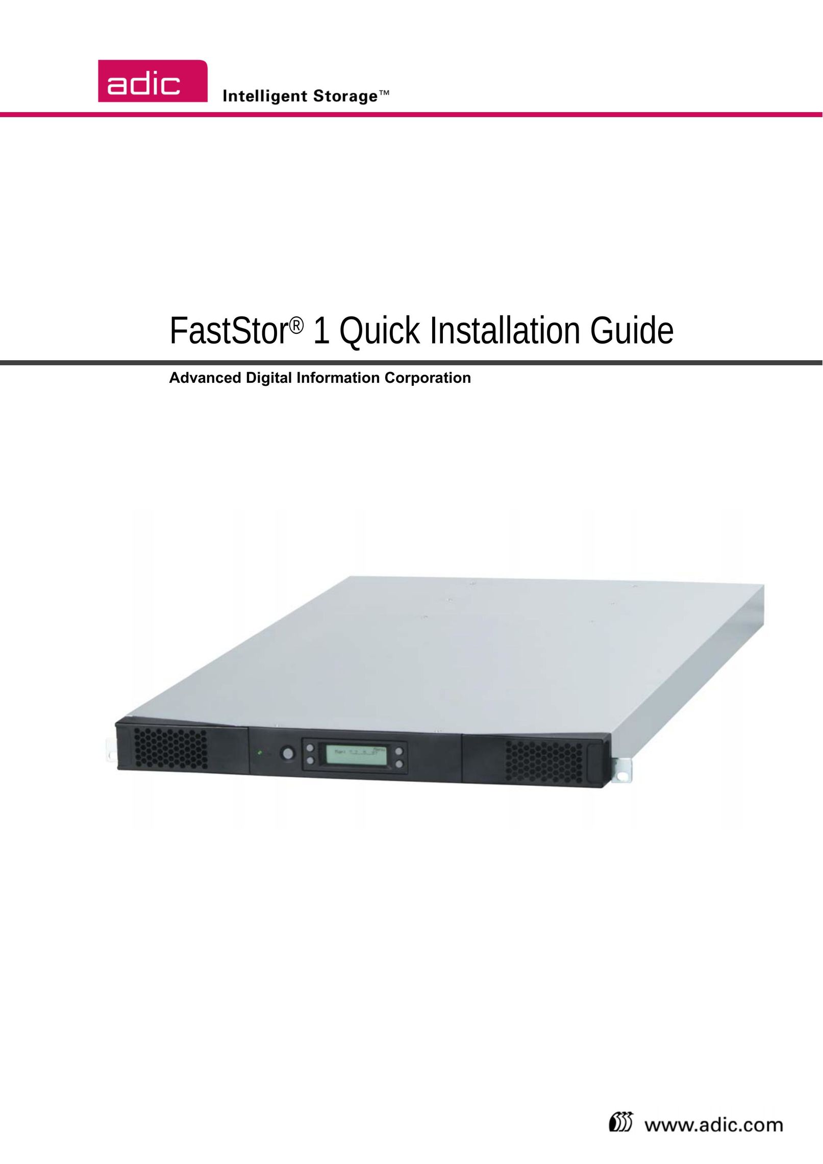 ADIC FastStor Computer Drive User Manual