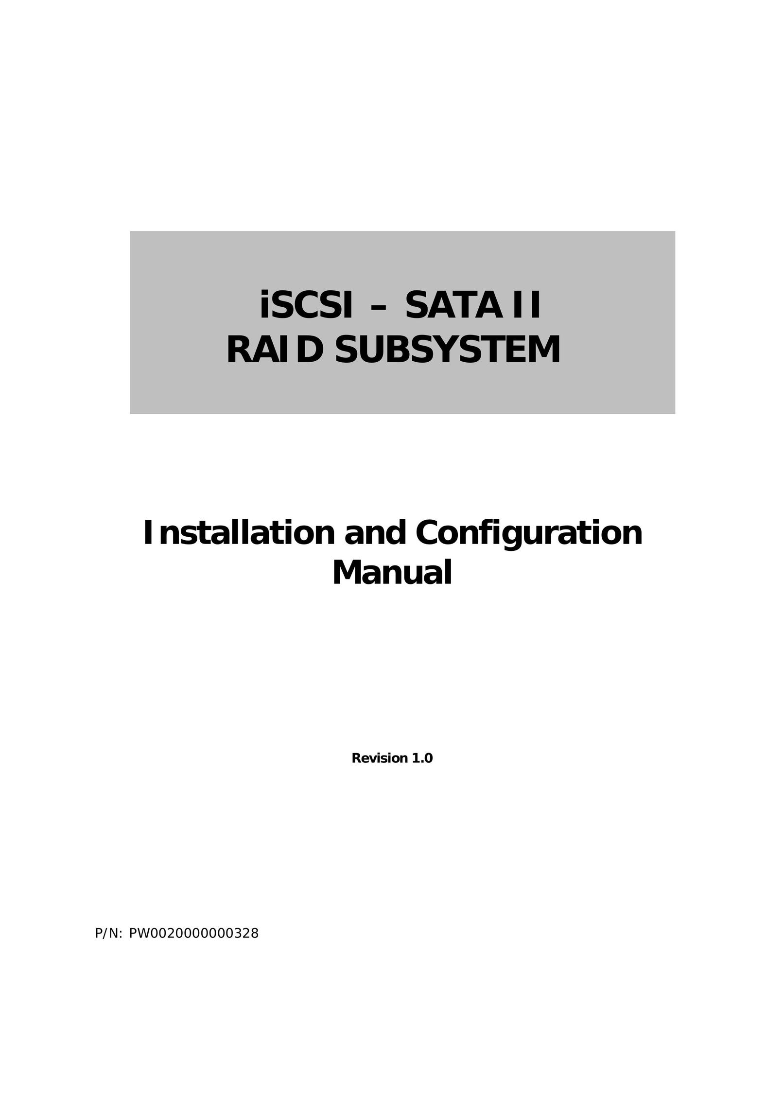 APC iSCSI SATA II Computer Drive User Manual