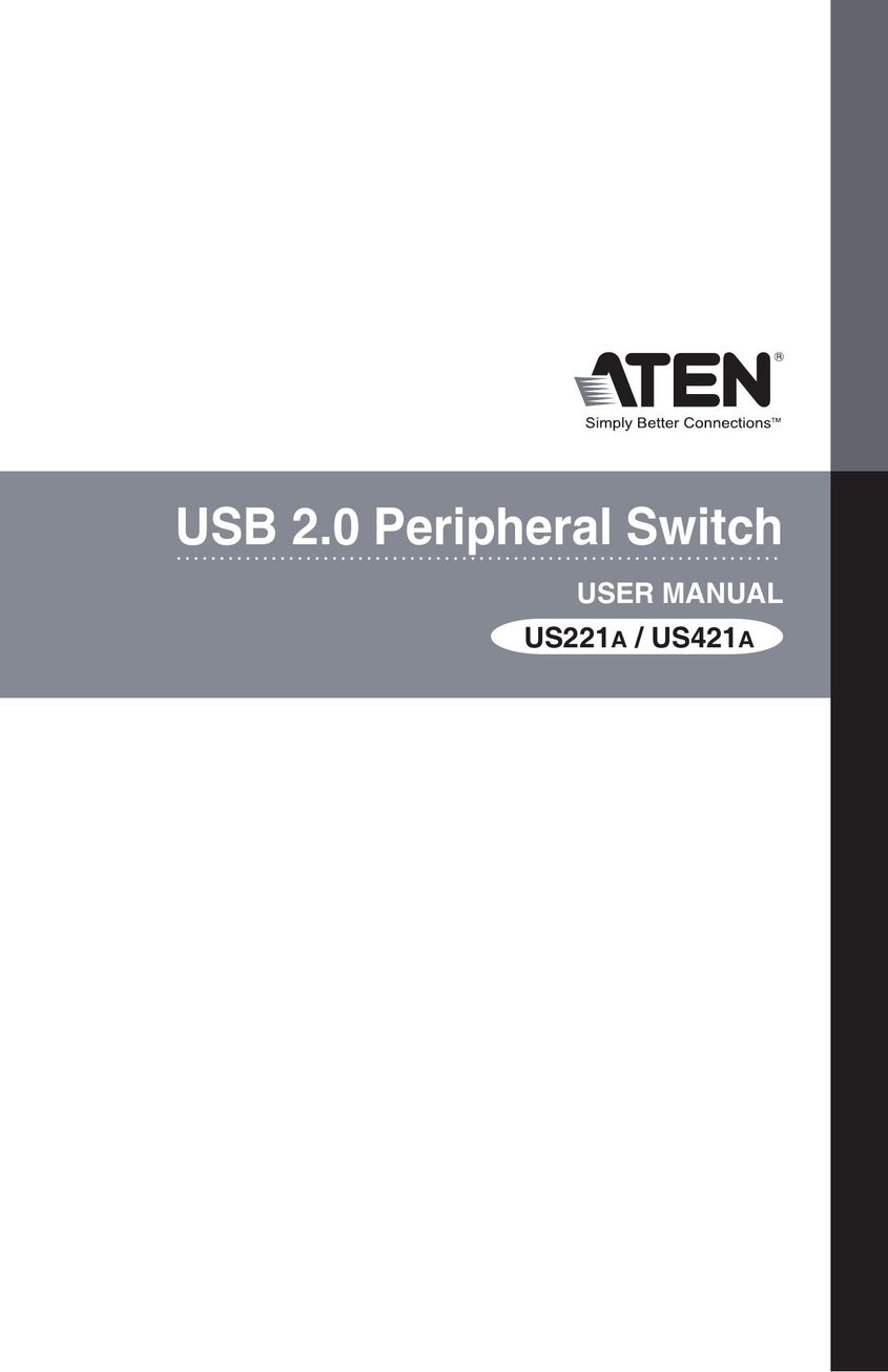 ATEN Technology US221A / US421A Computer Drive User Manual