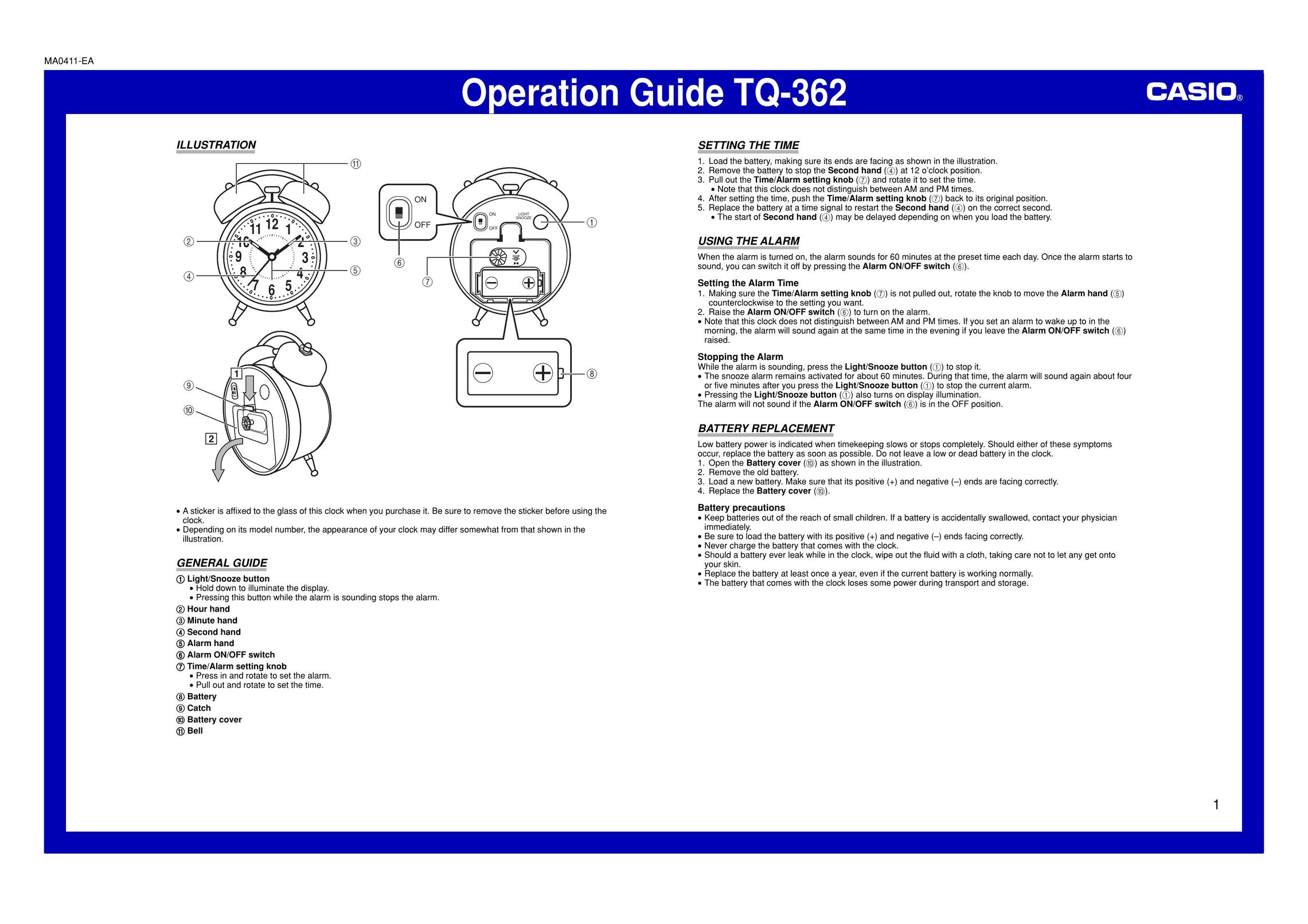 Casio TQ-362 Computer Drive User Manual
