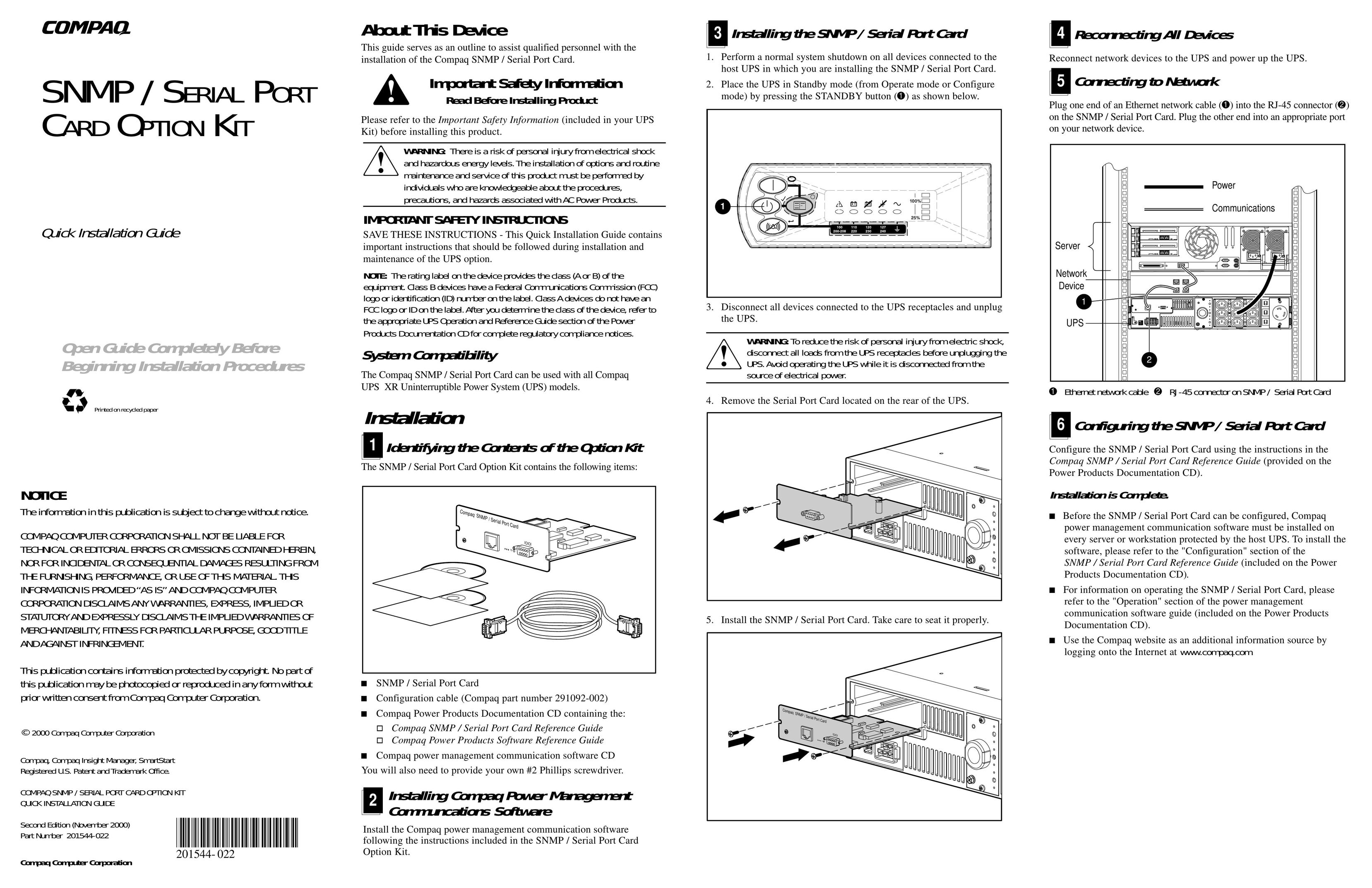 Compaq 201544-022 Computer Drive User Manual