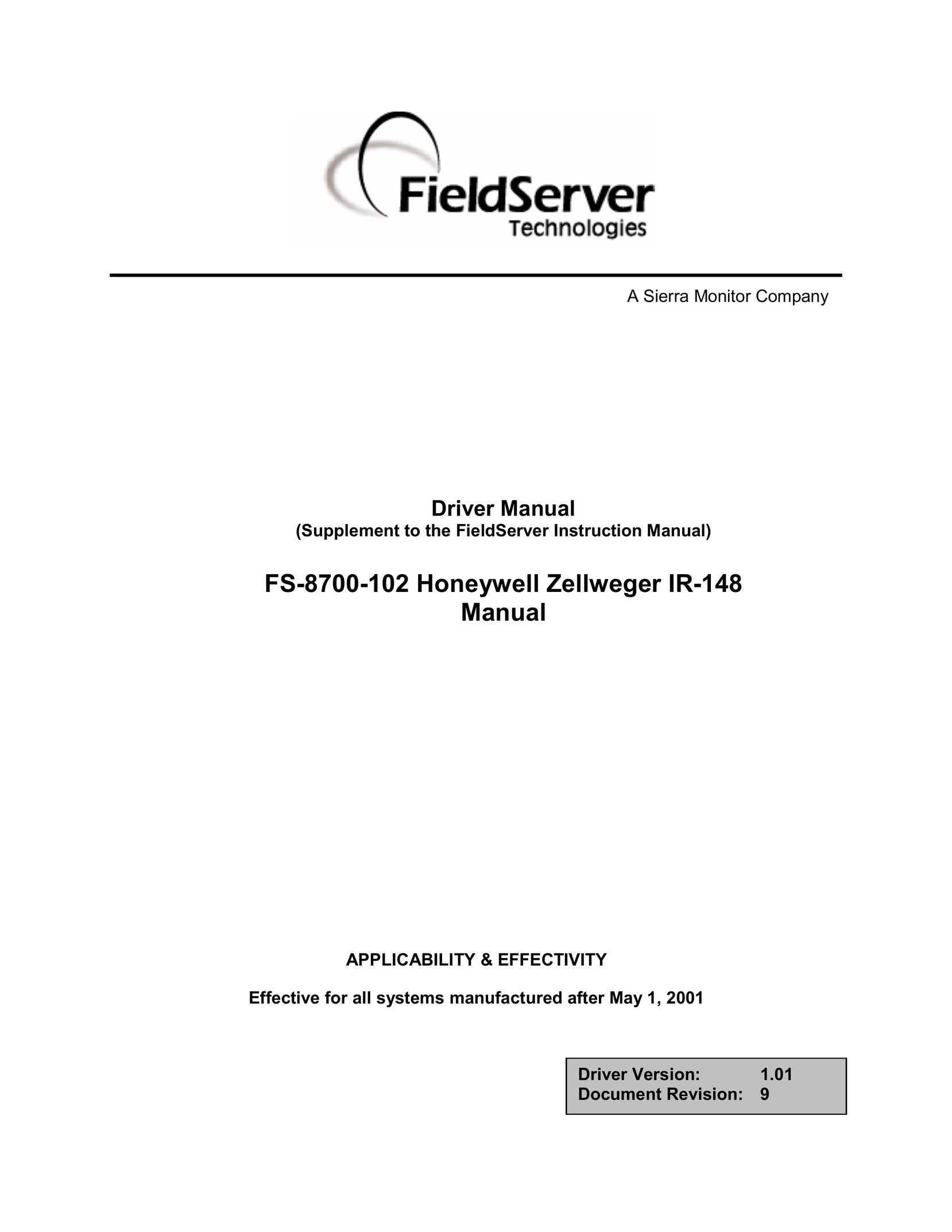 FieldServer FS-8700-102 Computer Drive User Manual