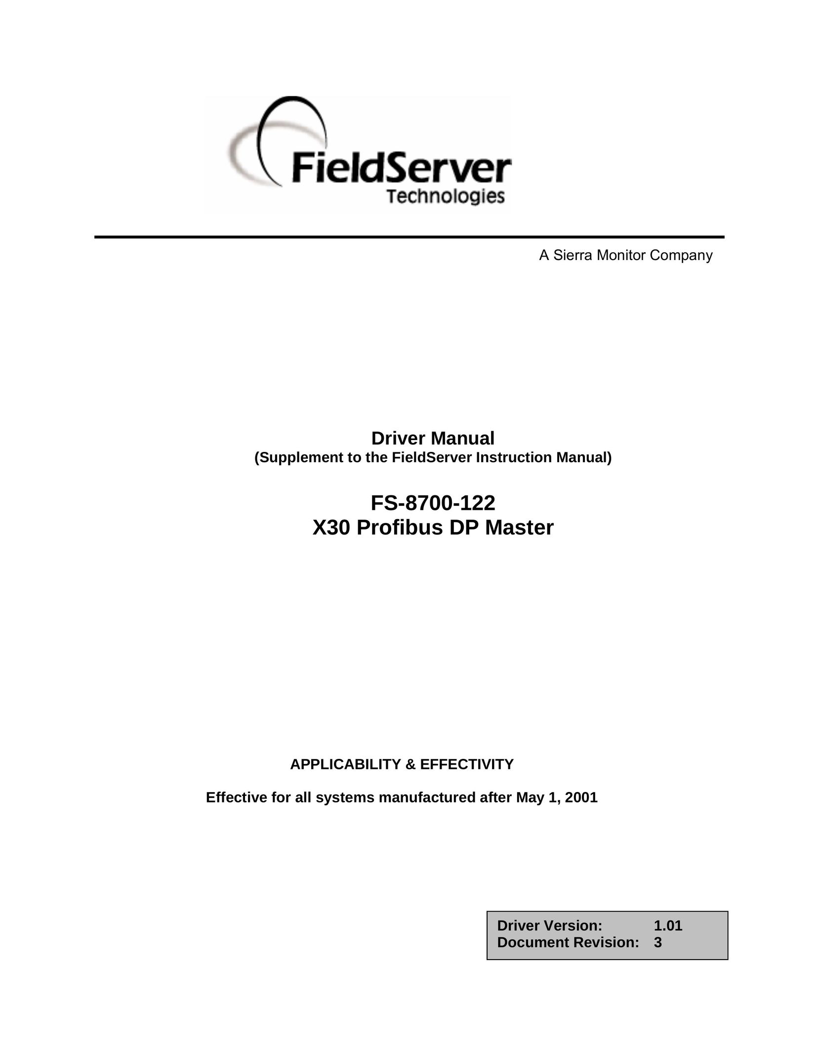 FieldServer FS-8700-122 Computer Drive User Manual