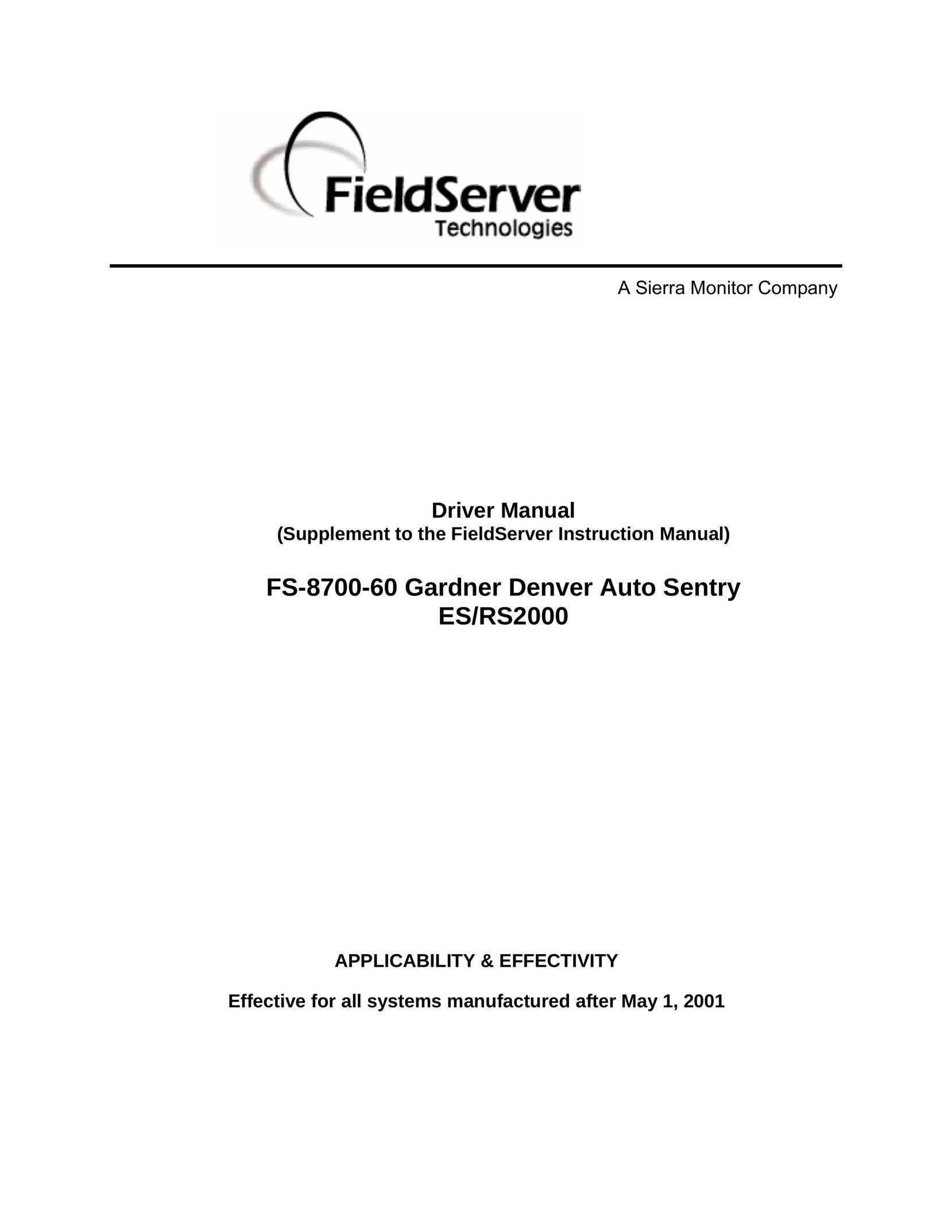 FieldServer FS-8700-60 Computer Drive User Manual