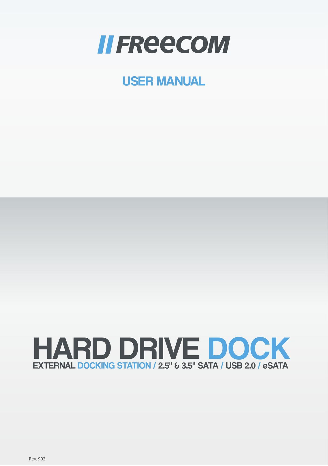 Freecom Technologies Hard Drive Dock Computer Drive User Manual
