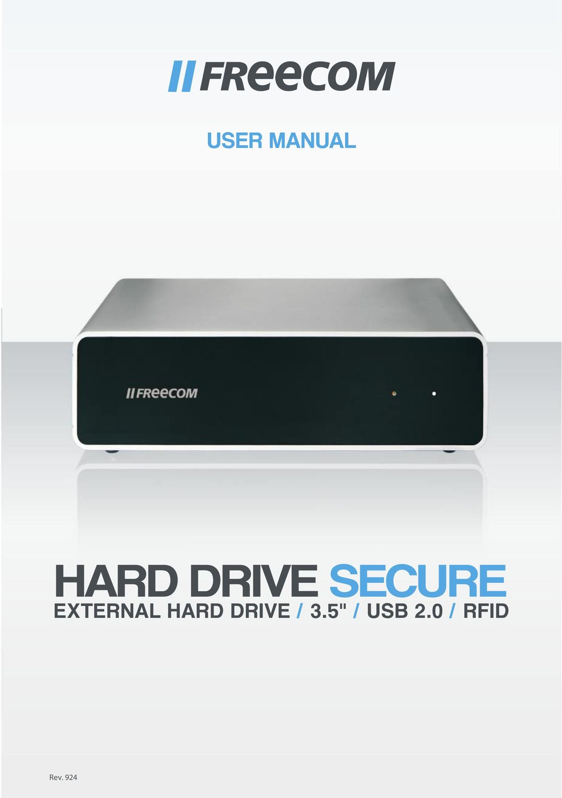 Freecom Technologies Hard Drive Secure Computer Drive User Manual