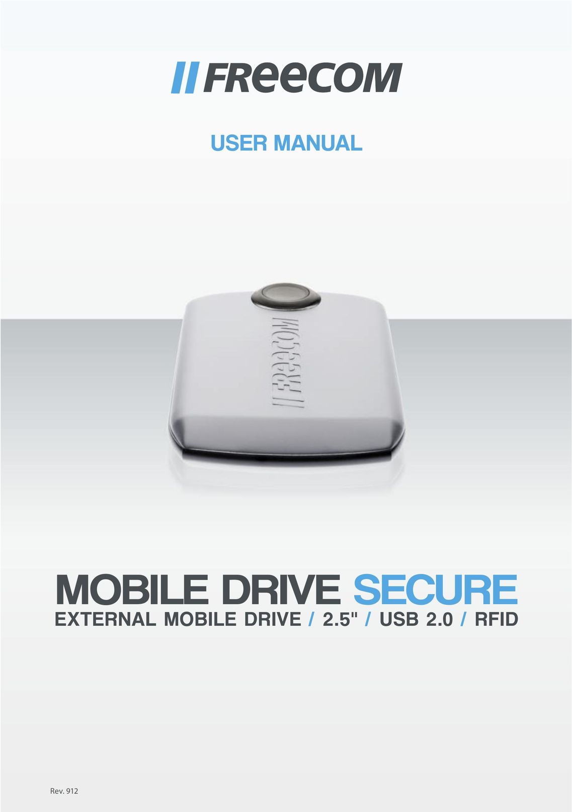 Freecom Technologies Mobile Drive Secure Computer Drive User Manual