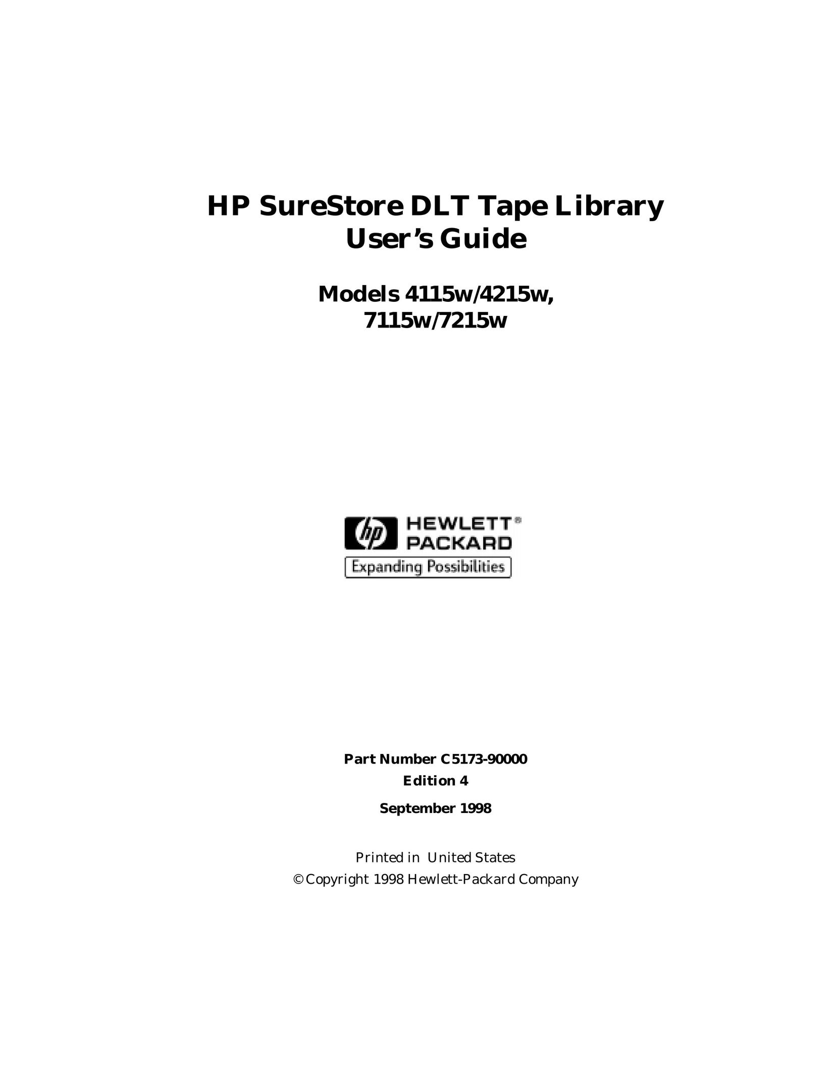HP (Hewlett-Packard) 4115w Computer Drive User Manual