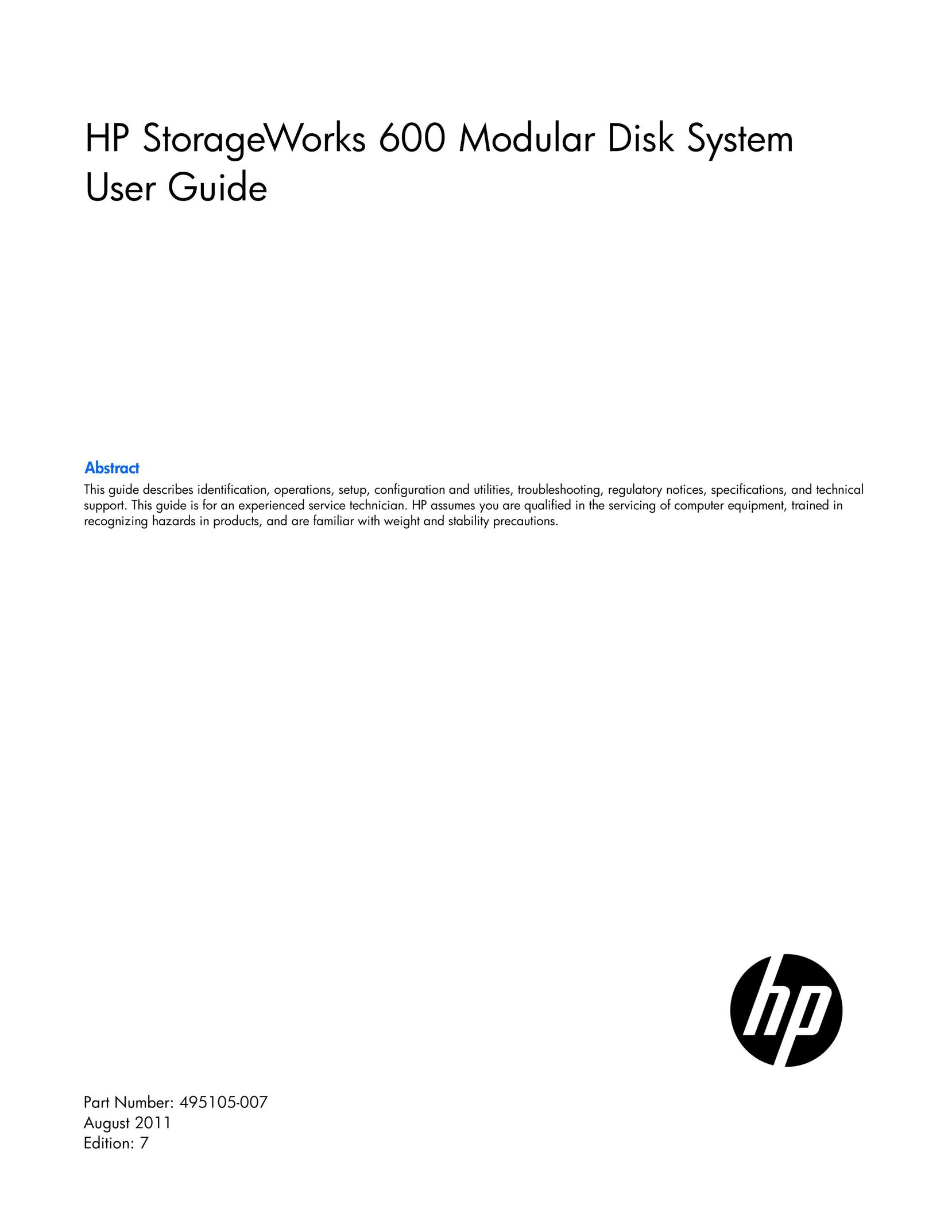 HP (Hewlett-Packard) 600 Computer Drive User Manual