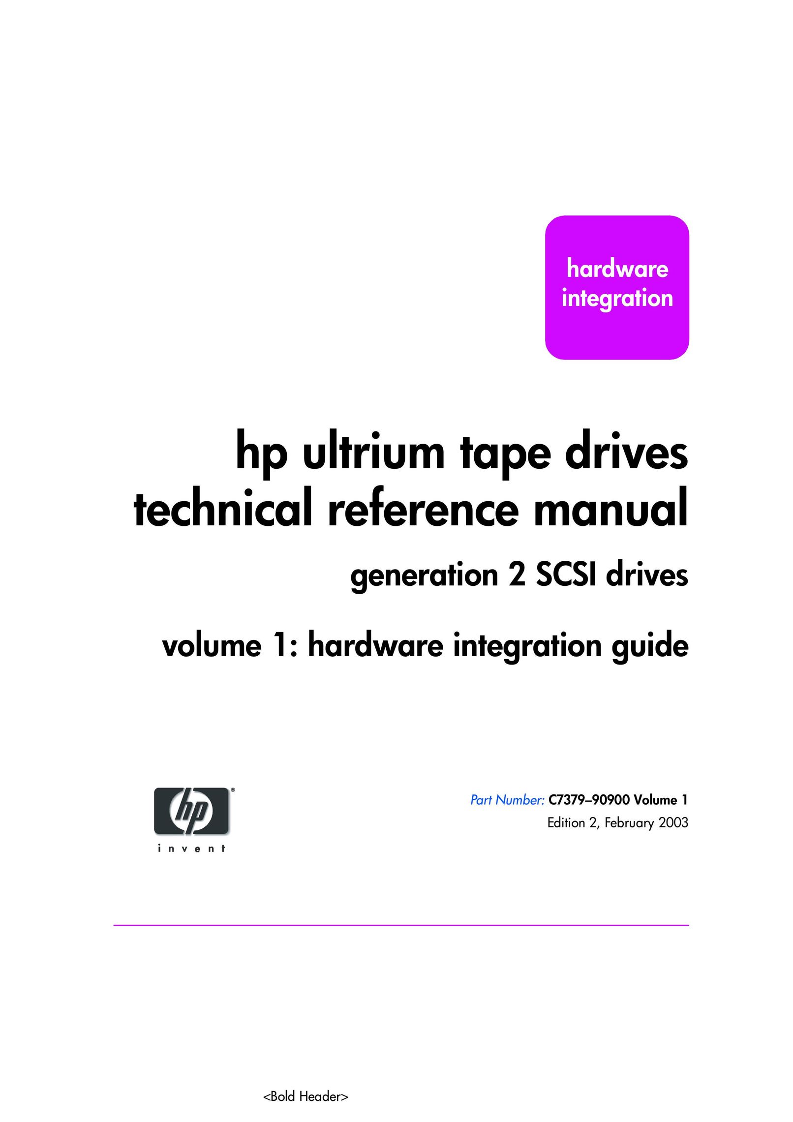 HP (Hewlett-Packard) C737990900 Computer Drive User Manual