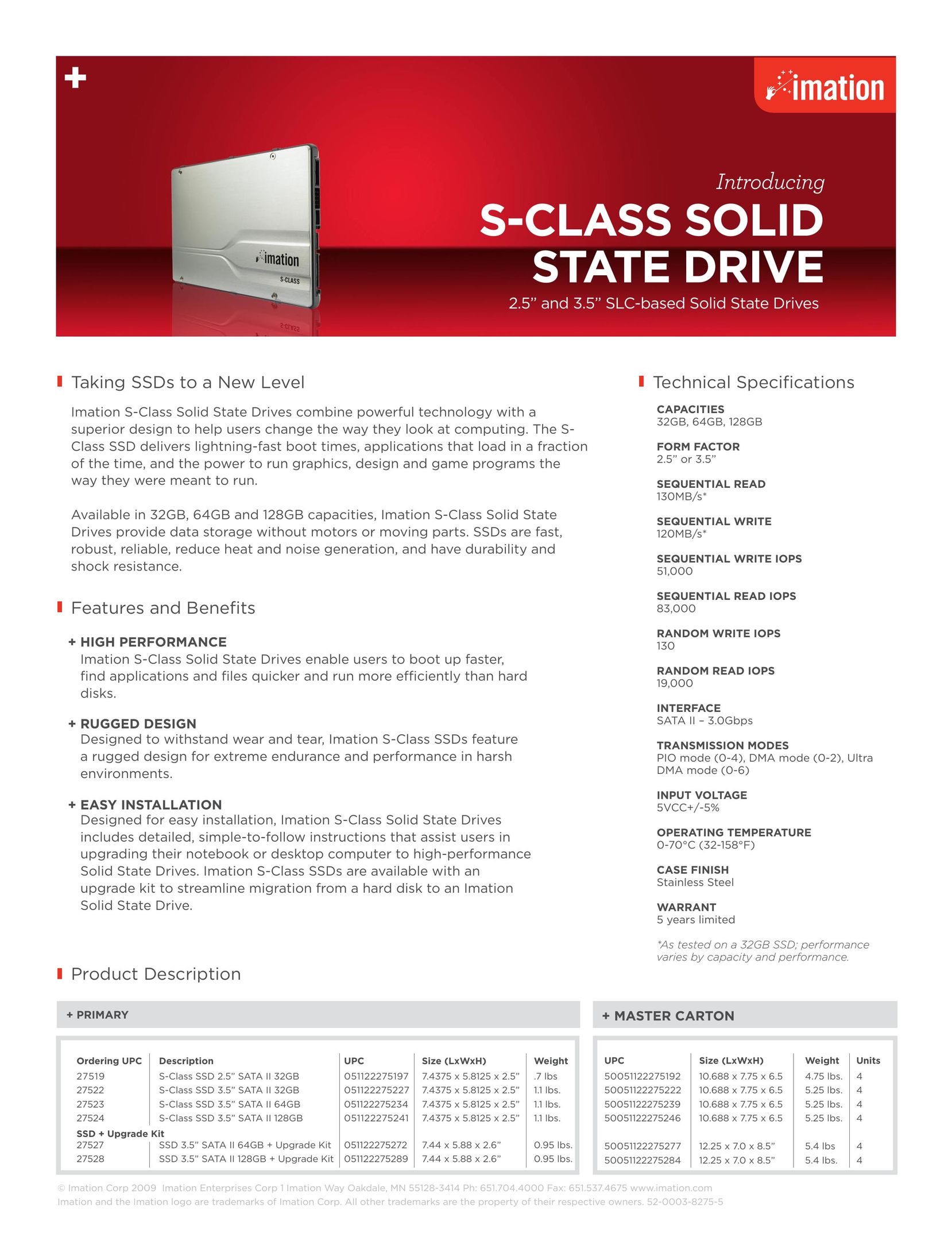 Imation S-Class Computer Drive User Manual