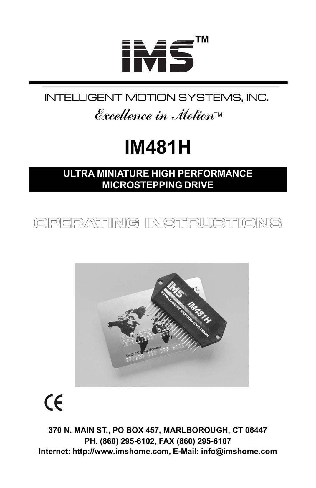 Intelligent Motion Systems IM481H Computer Drive User Manual