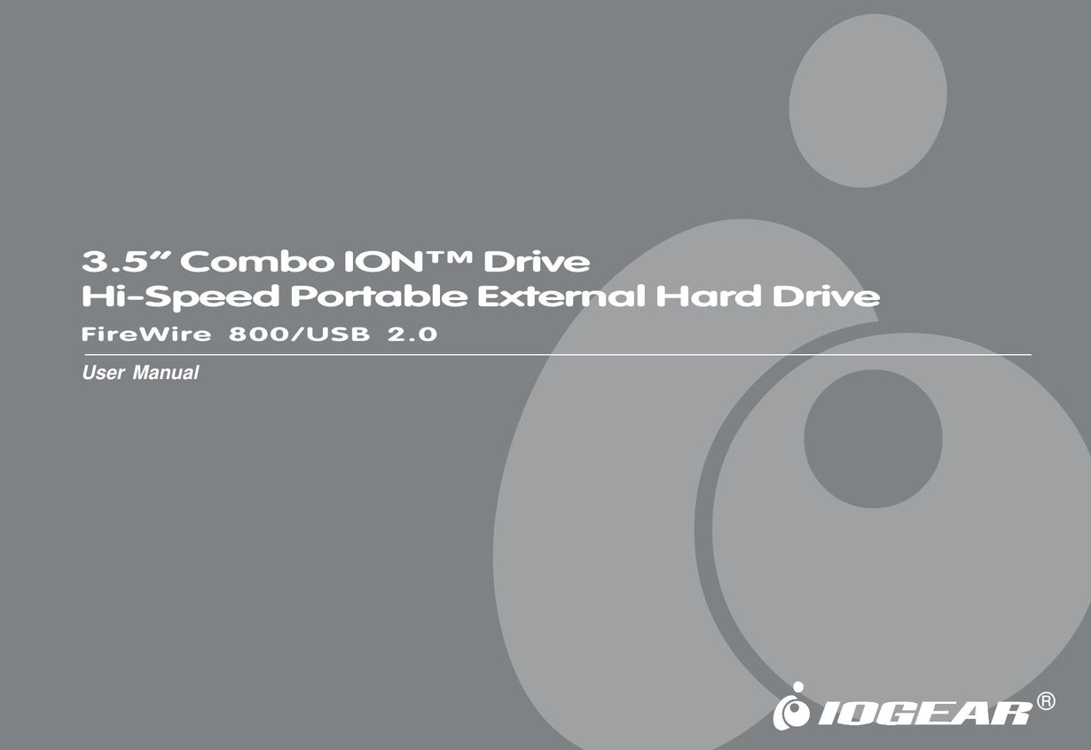 IOGear GHE835C Computer Drive User Manual