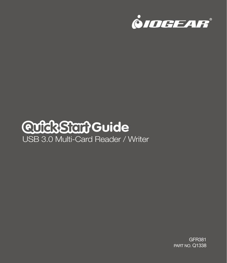IOGear Q1338 Computer Drive User Manual