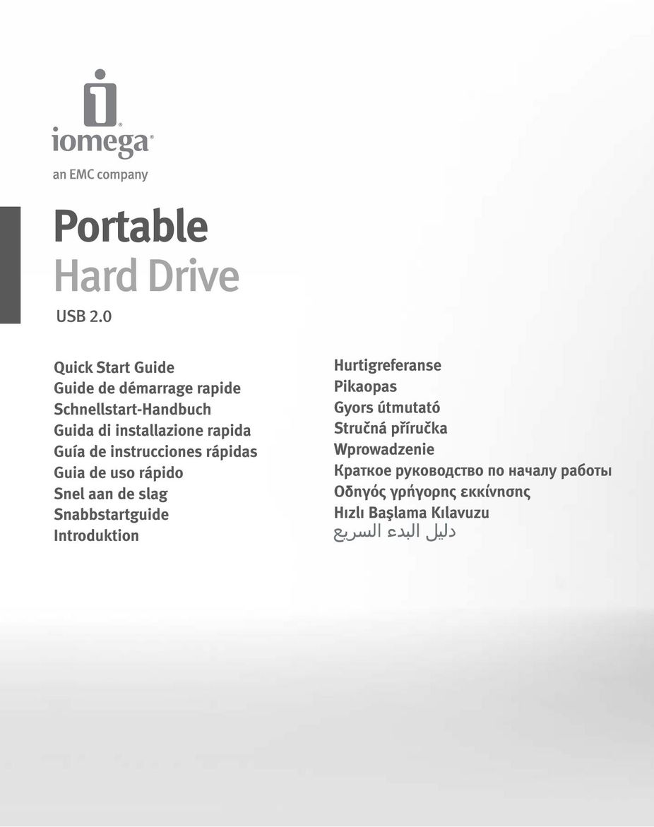 Iomega eGo 3 Computer Drive User Manual
