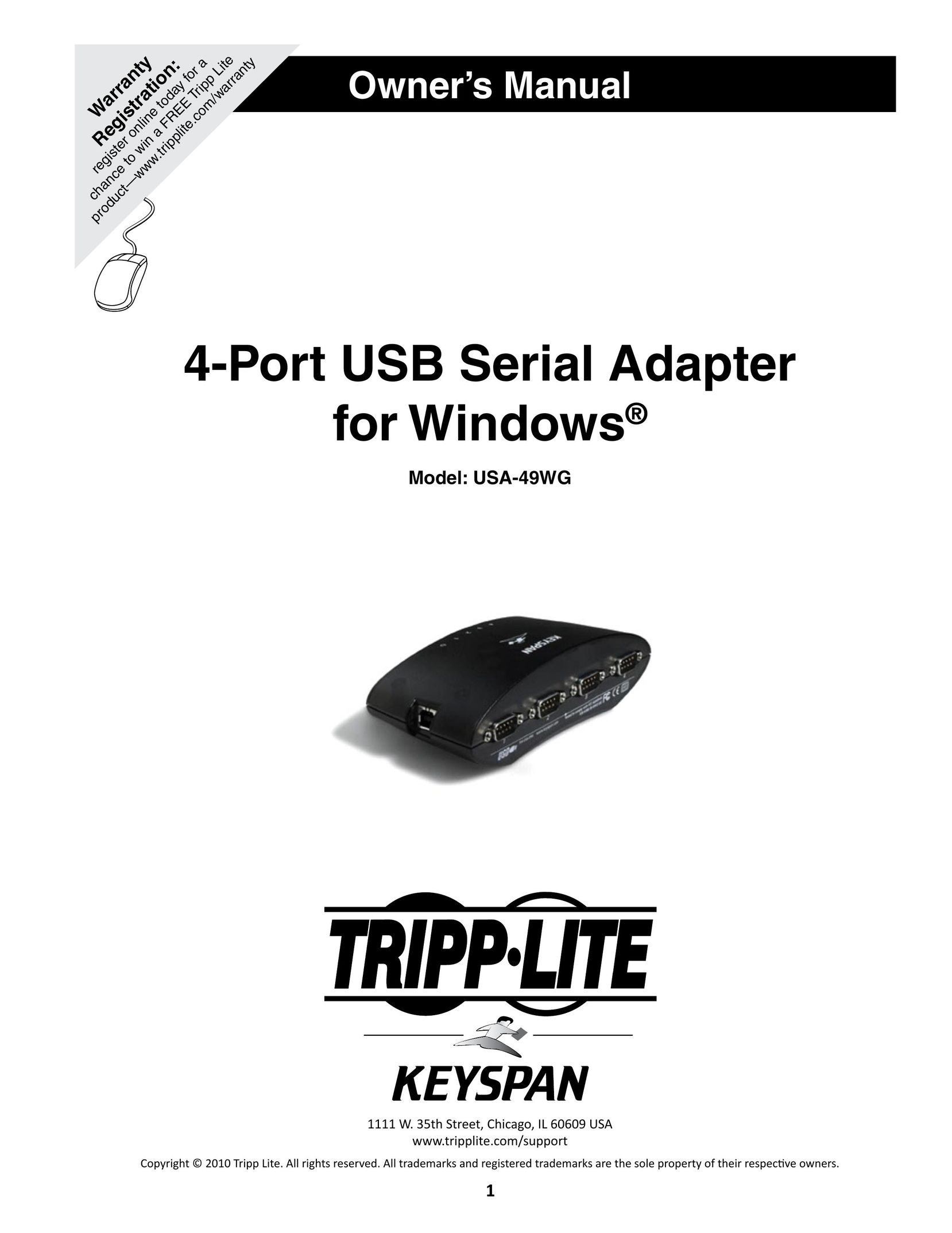Keyspan USA-49WG Computer Drive User Manual