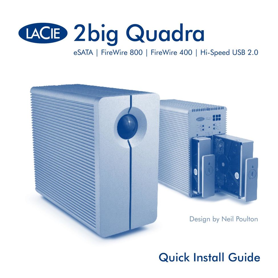 LaCie 2big Quadra Computer Drive User Manual
