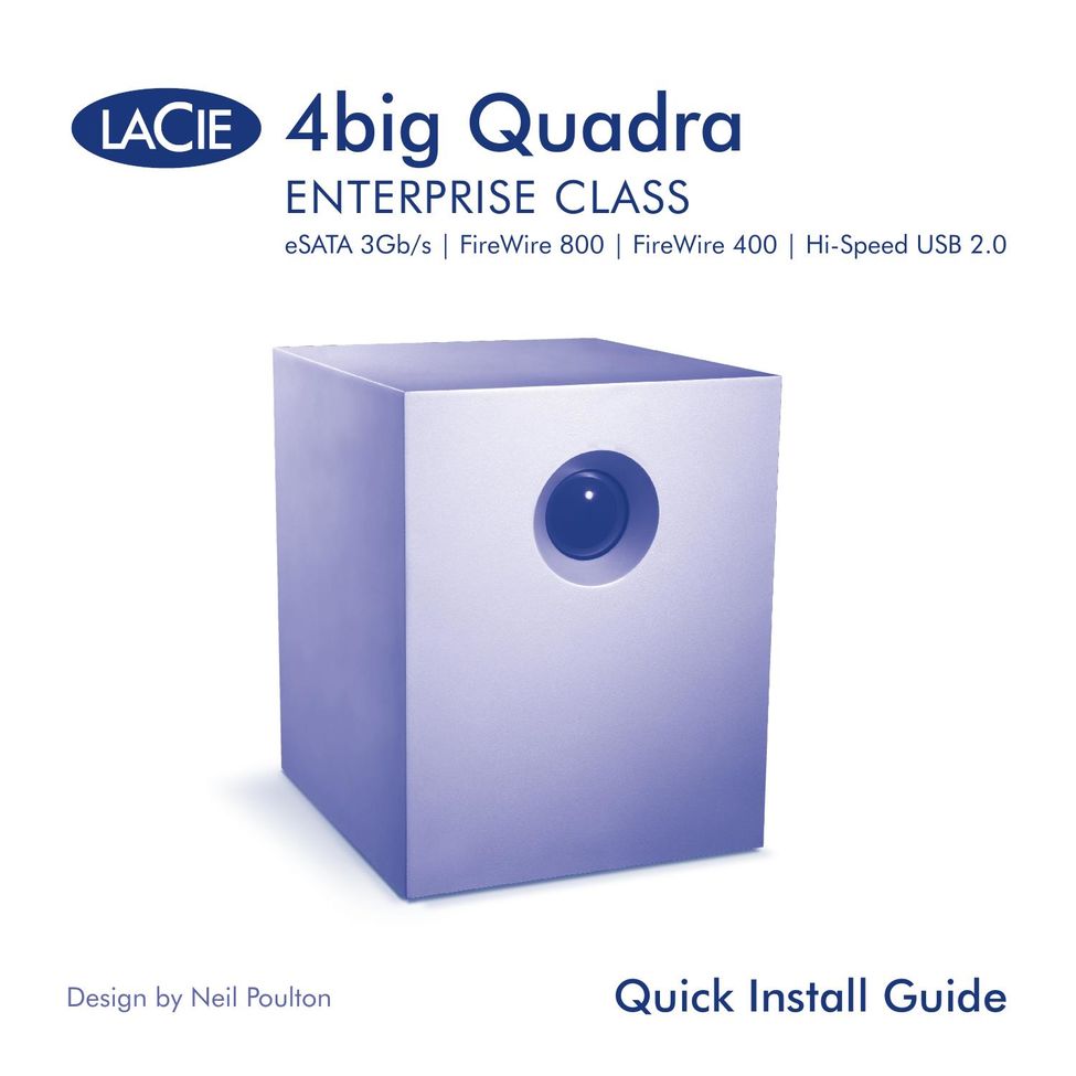 LaCie 4big Quadra Computer Drive User Manual