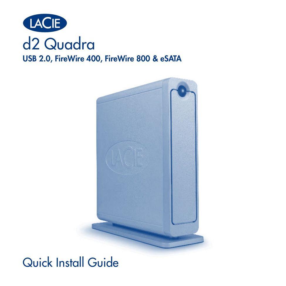 LaCie d2 Quadra Computer Drive User Manual