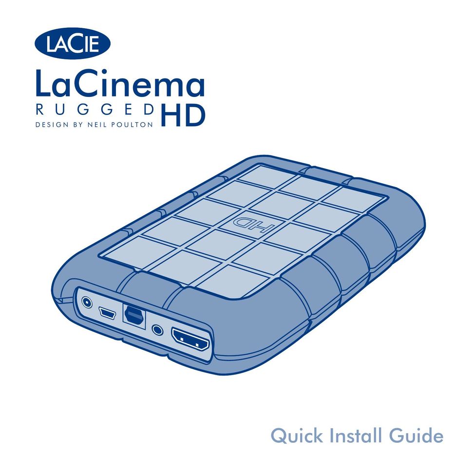LaCie LaCinema Rugged HD Computer Drive User Manual