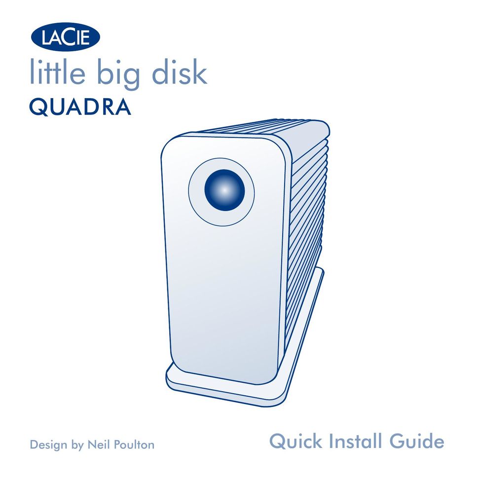 LaCie Little Big Disk Quadra Computer Drive User Manual