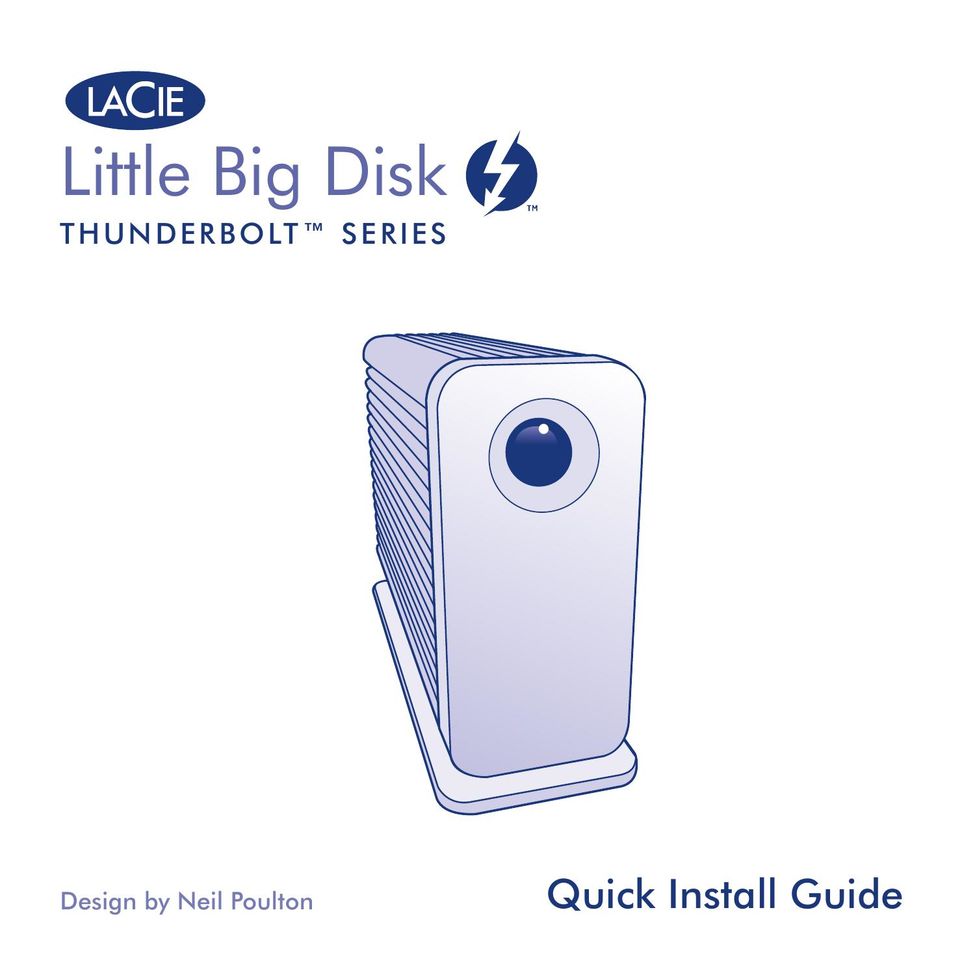 LaCie Little Big Disk Thunderbolt Series Computer Drive User Manual