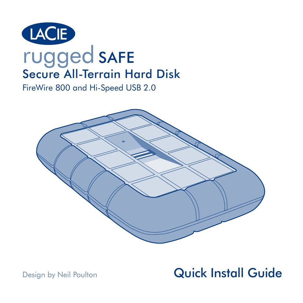 LaCie Rugged Safe Computer Drive User Manual