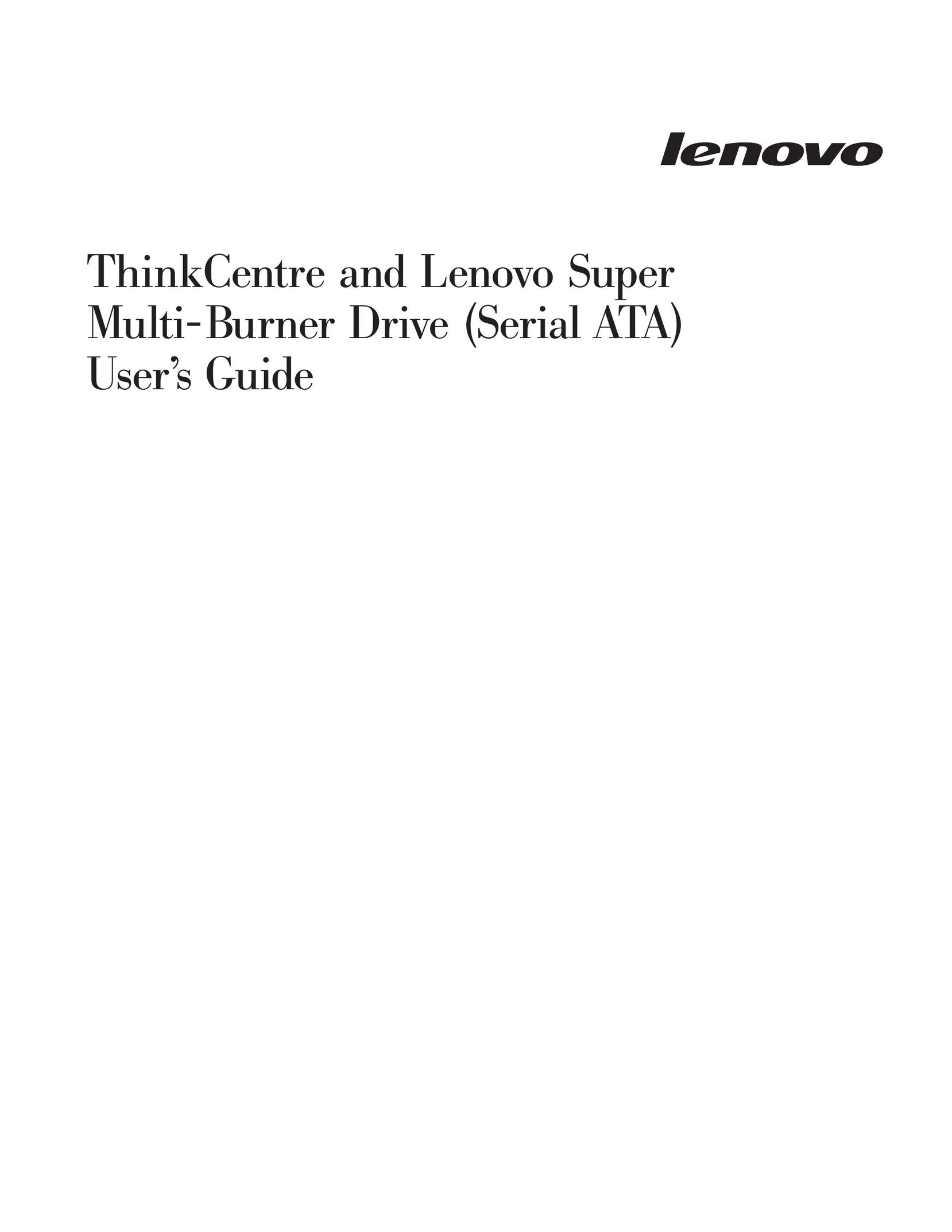 Lenovo 41N5626 Computer Drive User Manual