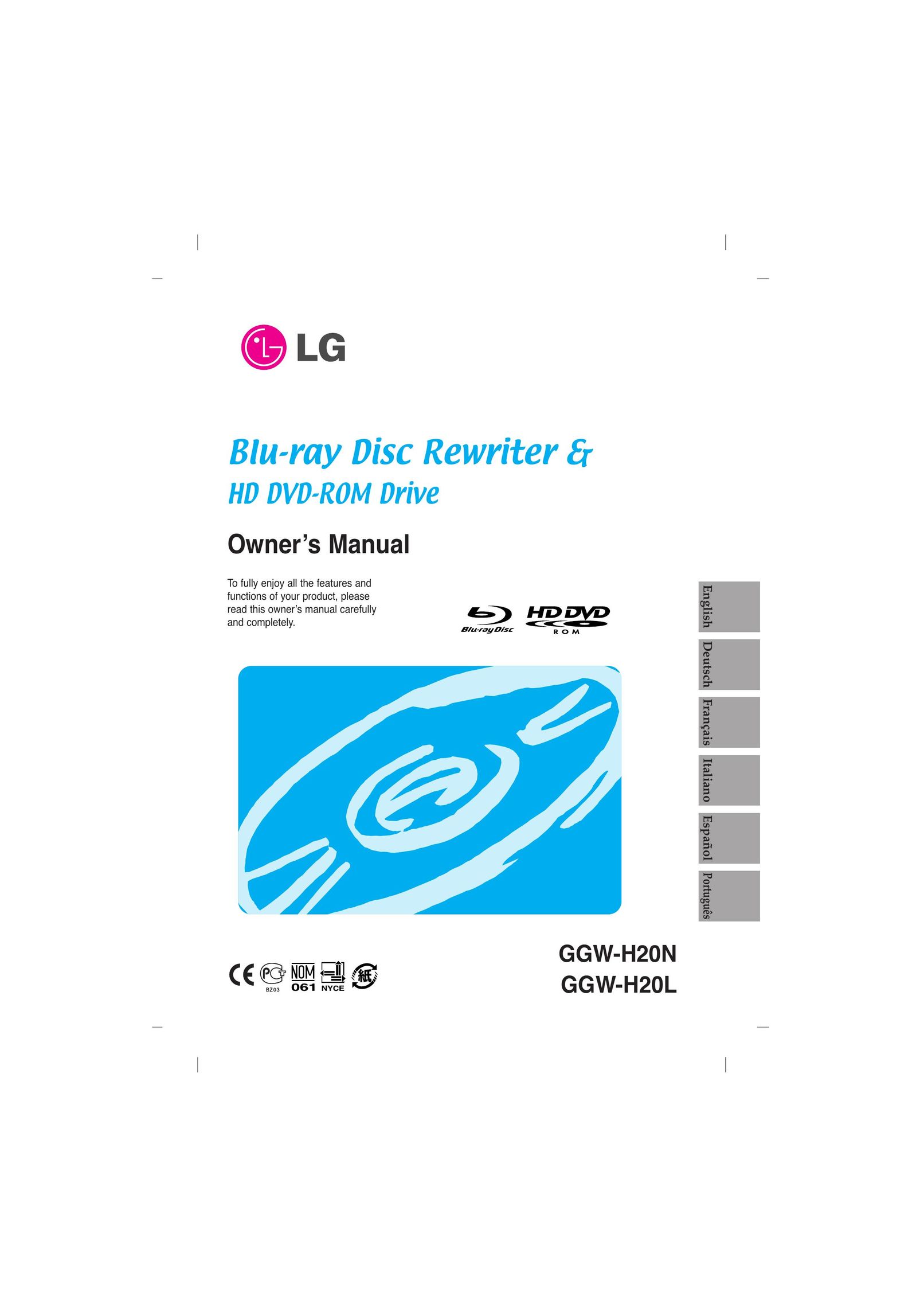 LG Electronics GGW-H20N Computer Drive User Manual