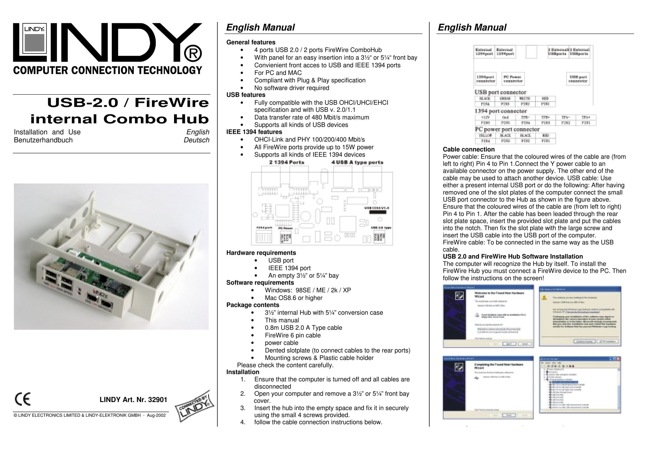 Lindy 32901 Computer Drive User Manual