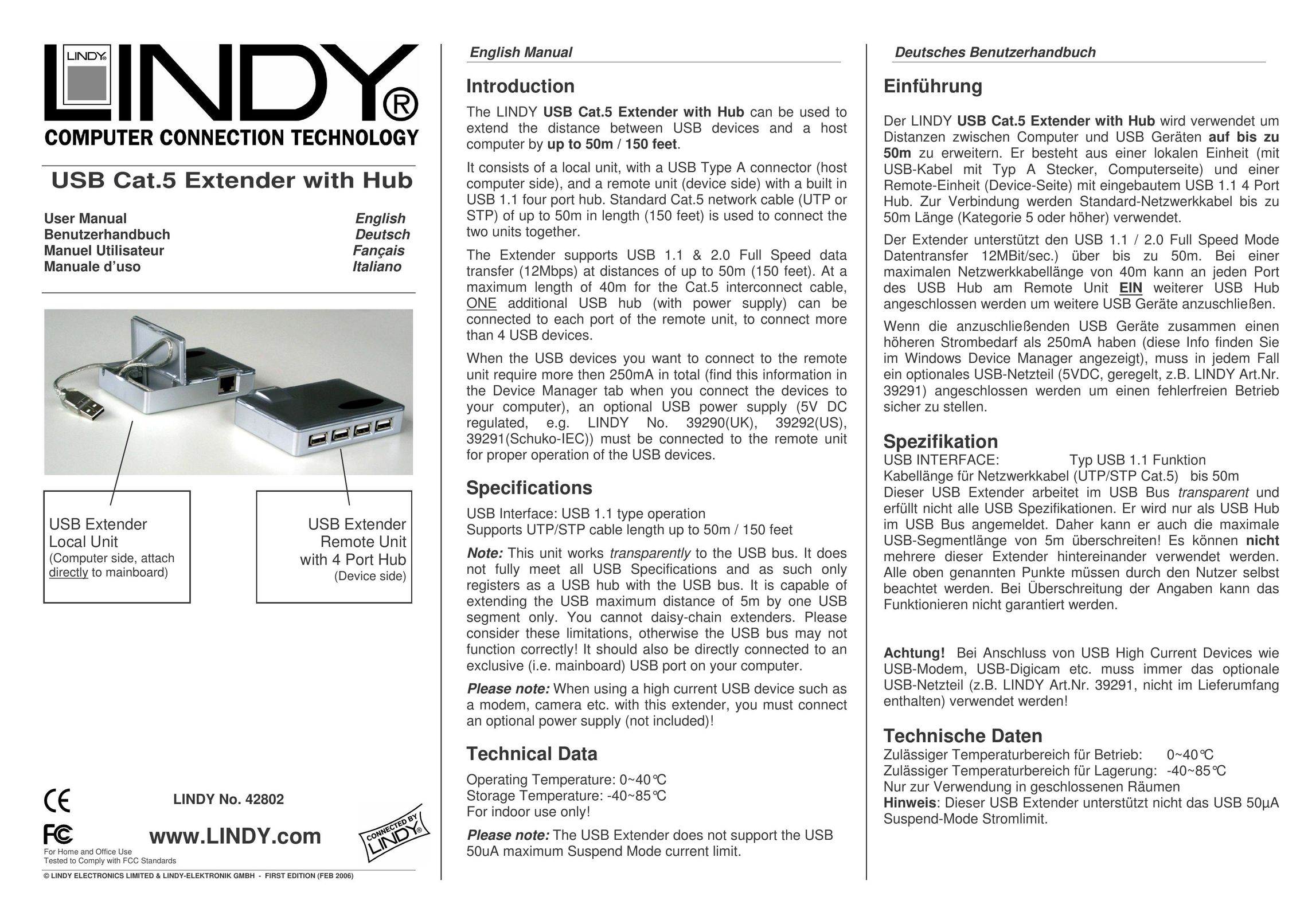 Lindy 42802 Computer Drive User Manual