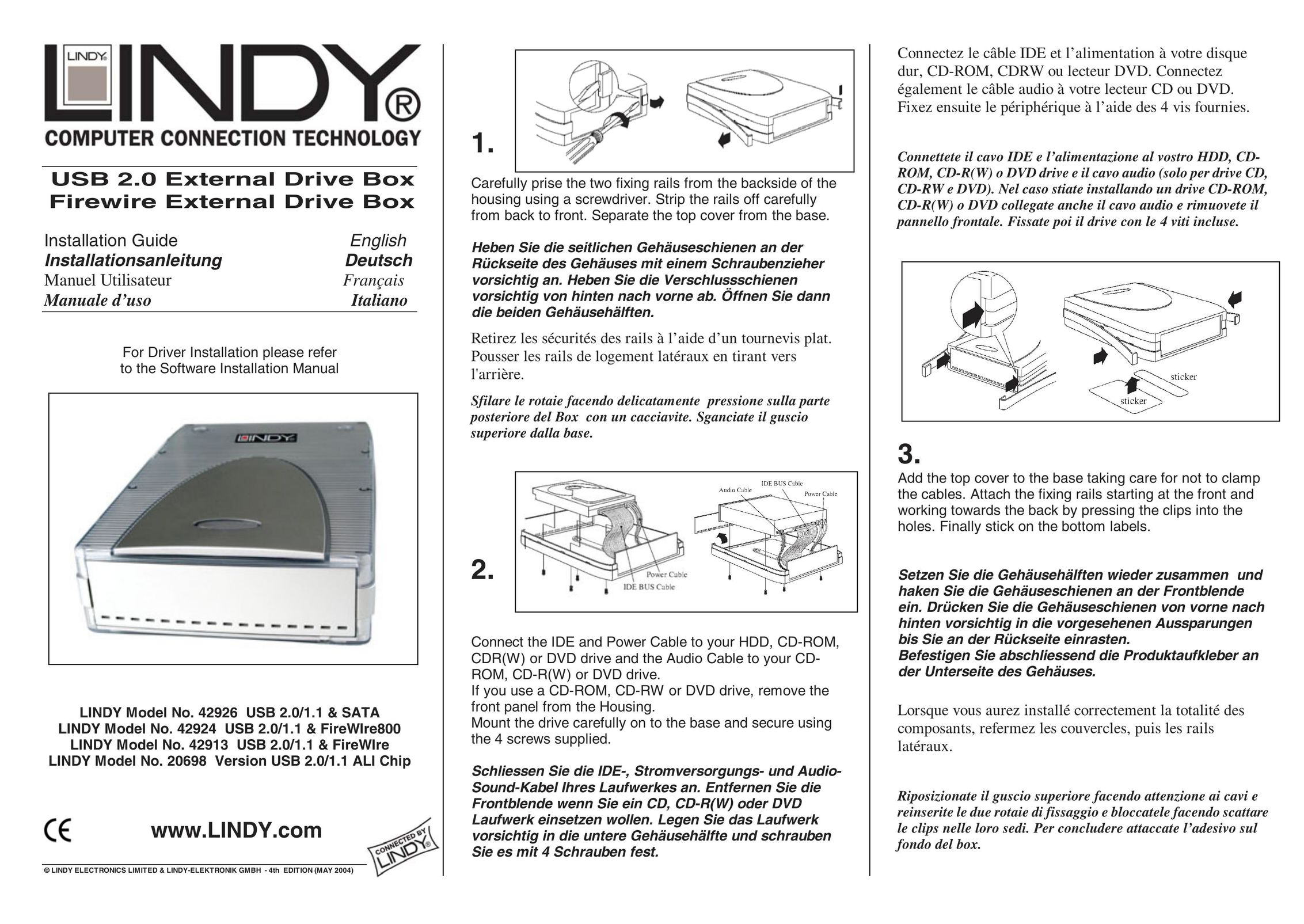 Lindy 42926 Computer Drive User Manual