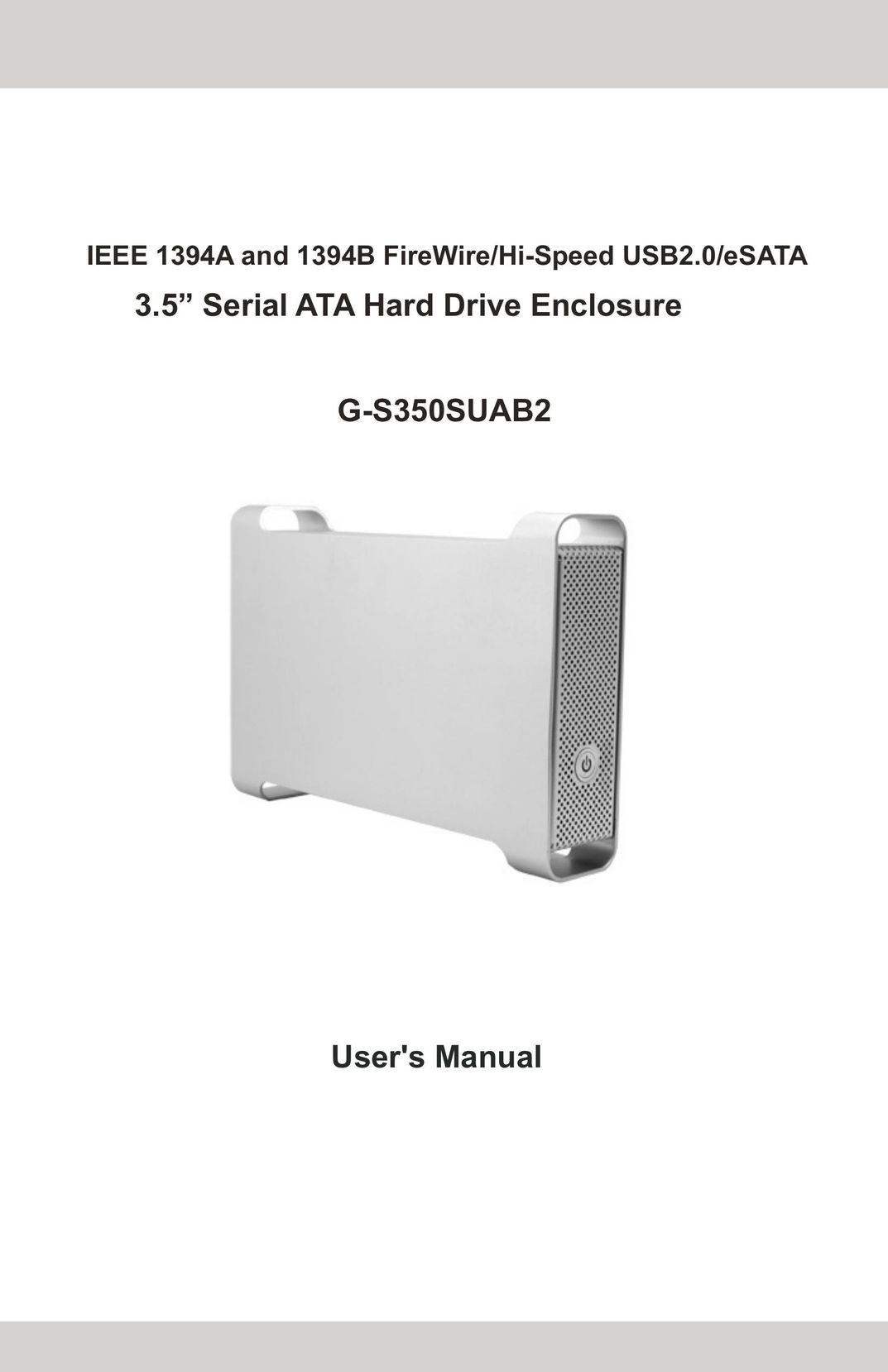 Macally G-S350SUAB2 Computer Drive User Manual