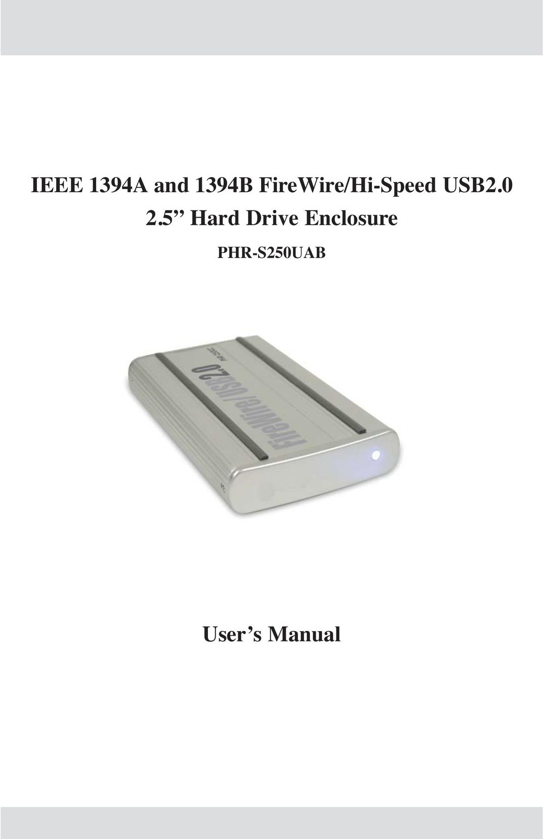 Macally IEEE 1394A Computer Drive User Manual