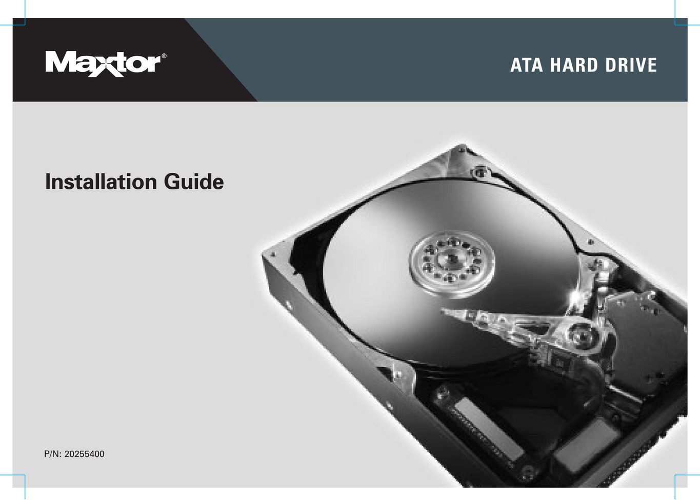 Maxtor 20255400 Computer Drive User Manual