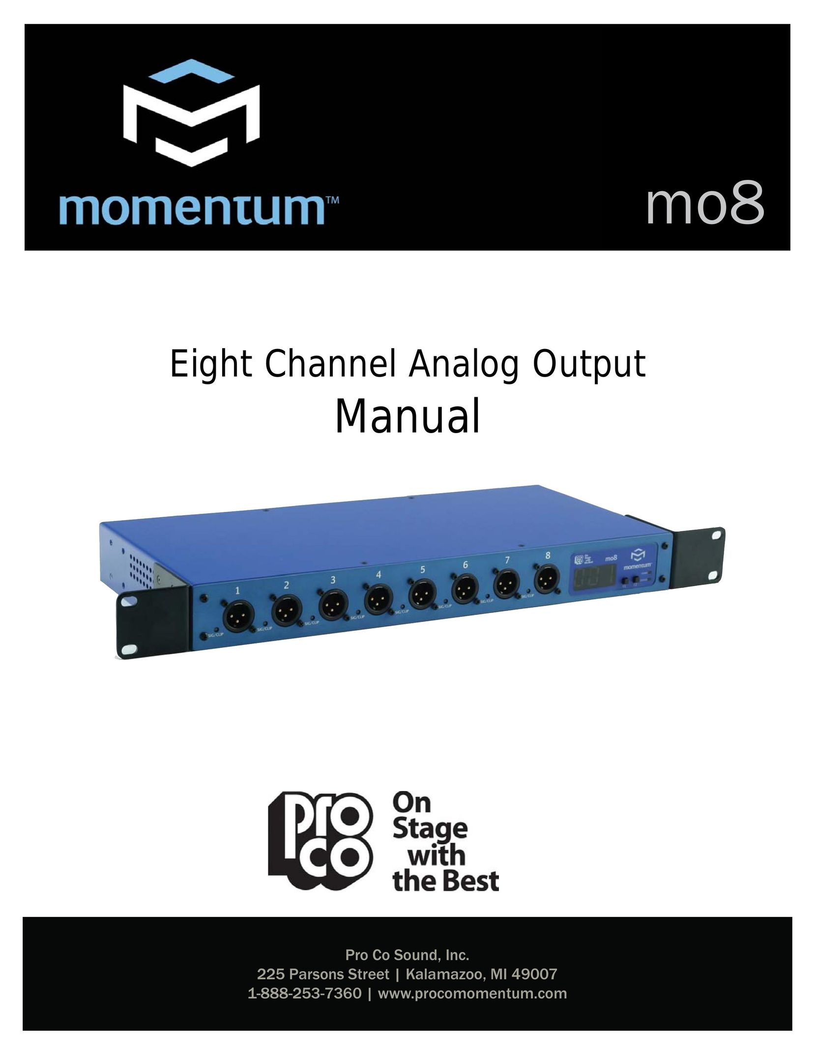 Momentum Sales & Marketing MO8 Computer Drive User Manual