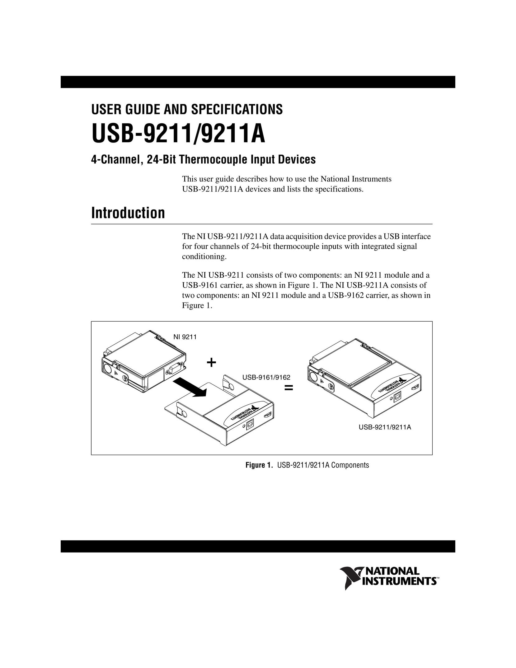National Instruments 9211 Computer Drive User Manual