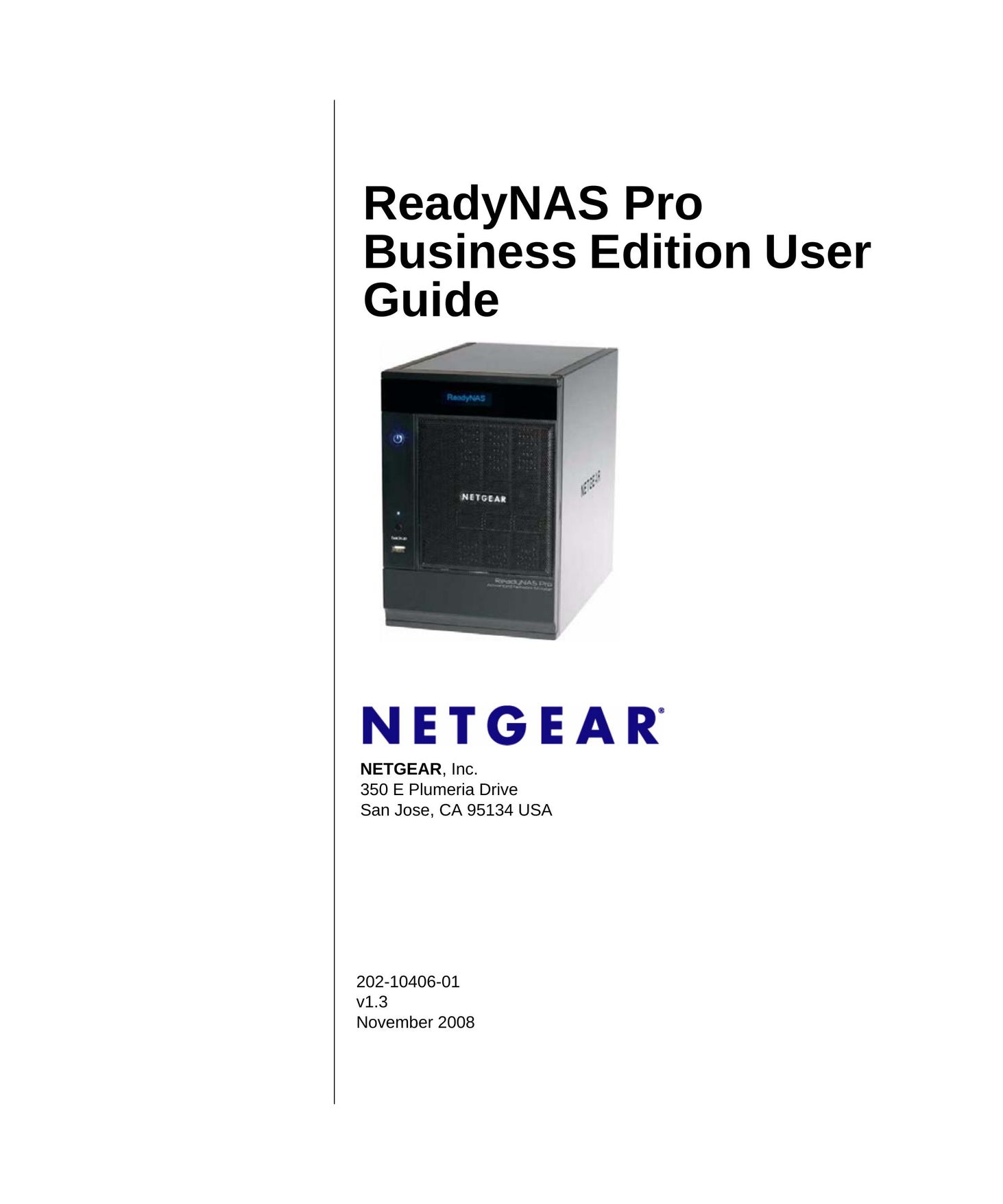 NETGEAR Business Edition Computer Drive User Manual