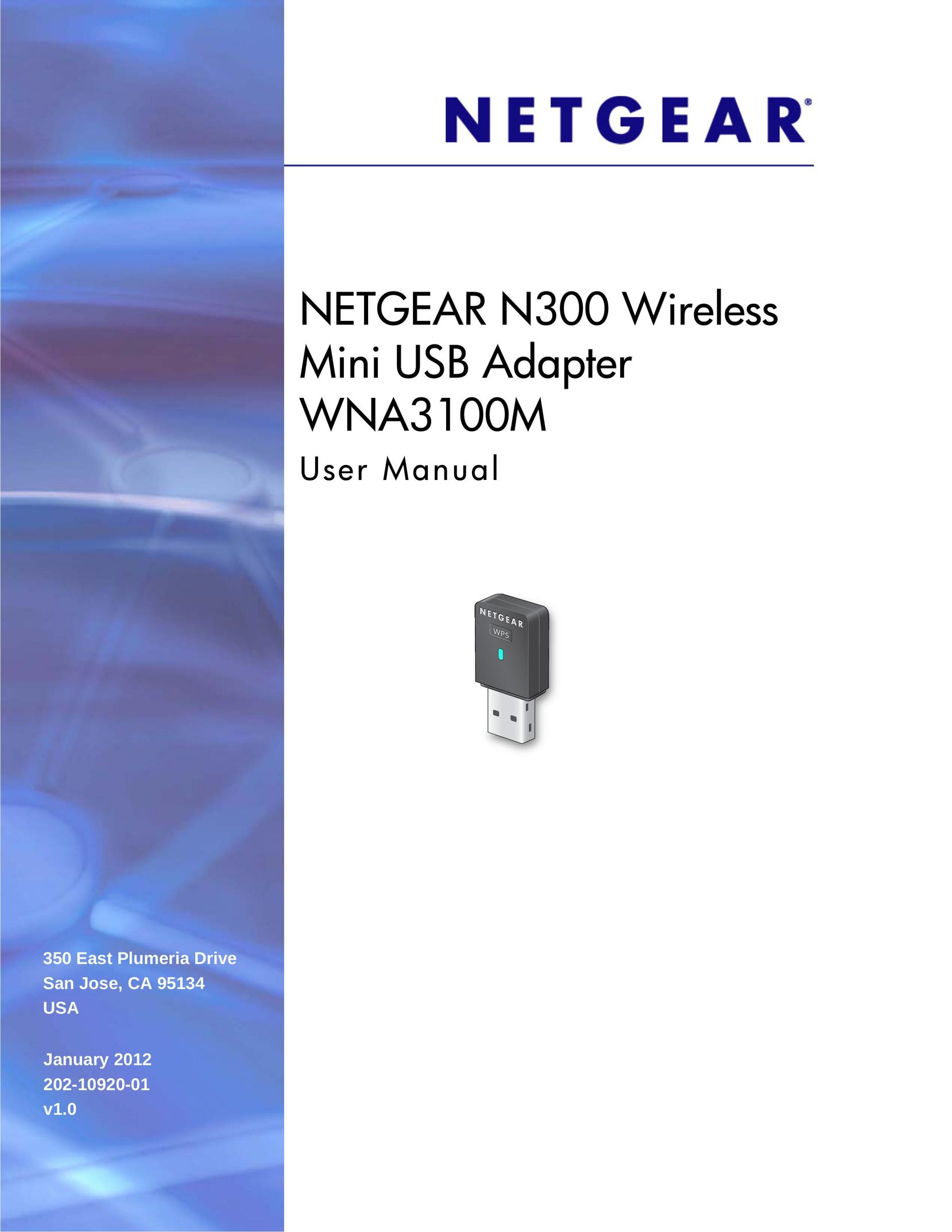 NETGEAR WNA3100M Computer Drive User Manual