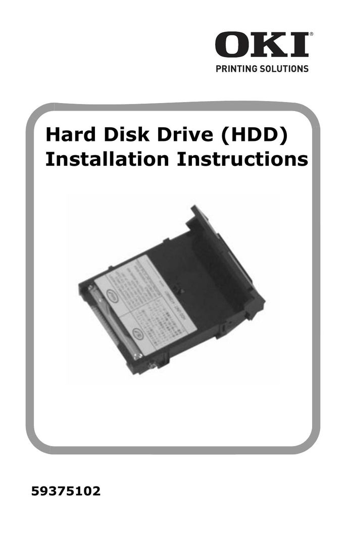 Oki 59375102 Computer Drive User Manual