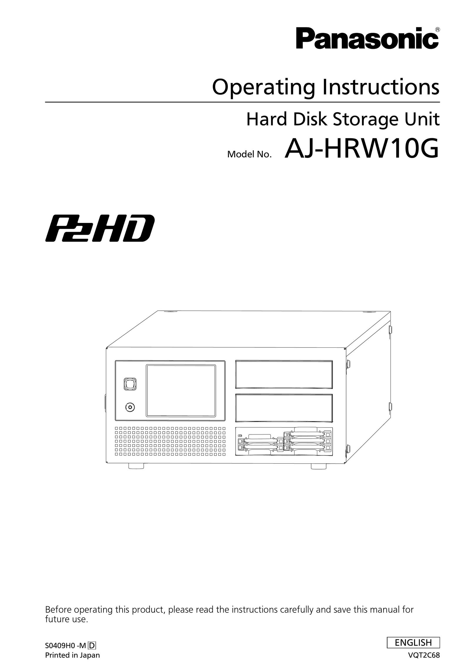 Panasonic AJ-HRW10G Computer Drive User Manual