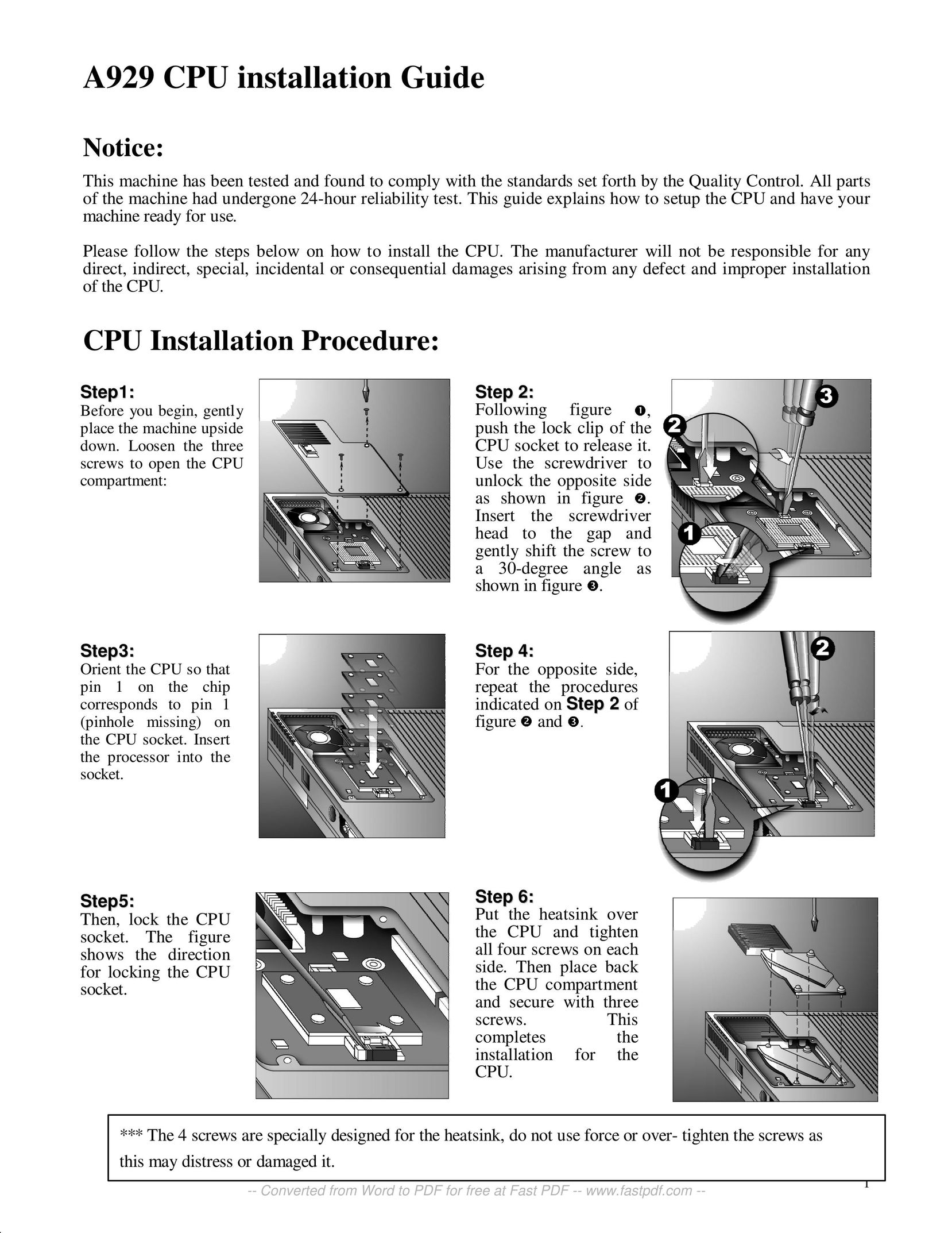 PC Chips A929 Computer Drive User Manual