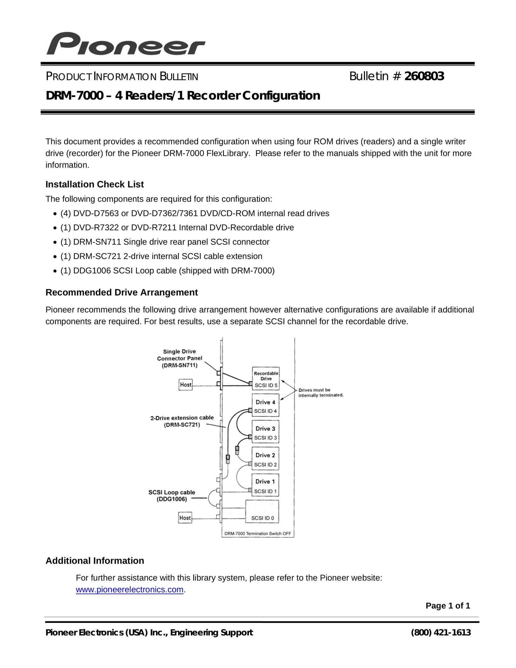 Pioneer DRM-7000 Computer Drive User Manual