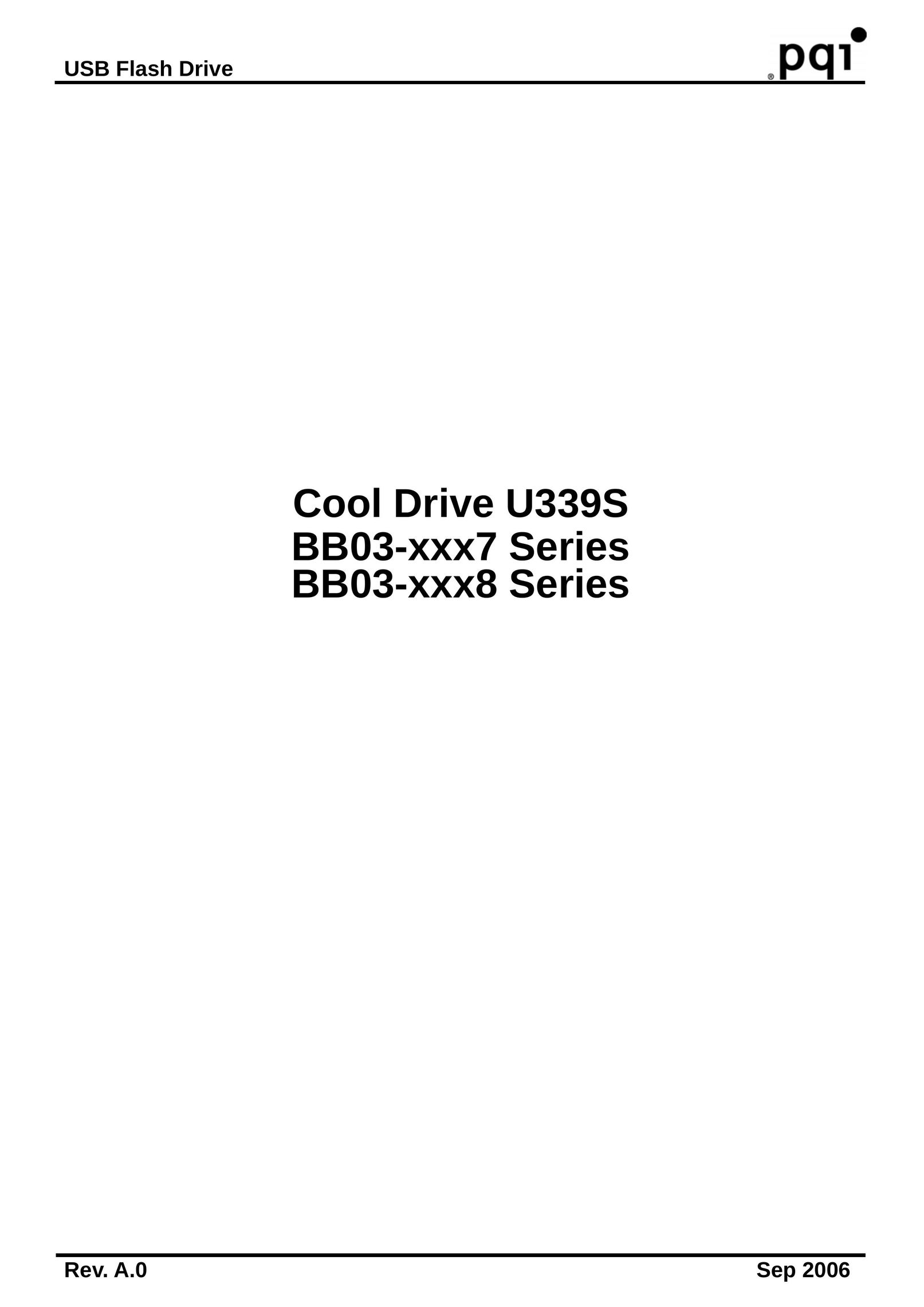 PQI U339S Computer Drive User Manual