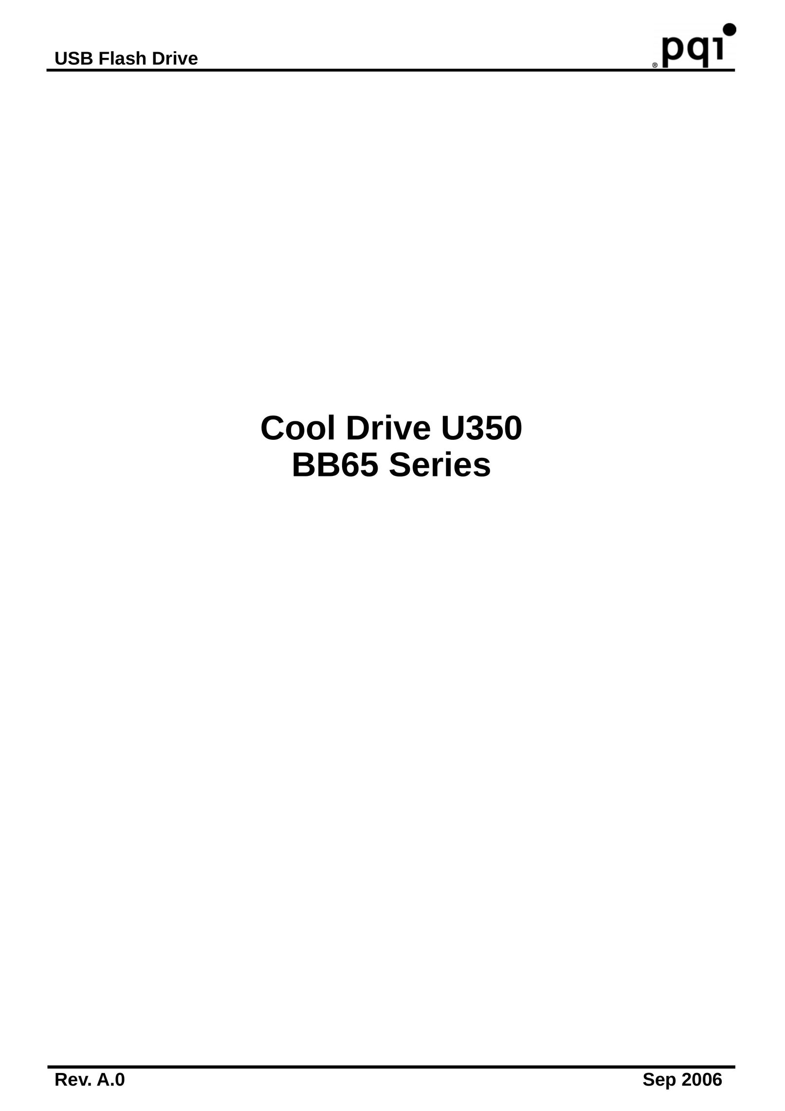 PQI U350 Computer Drive User Manual