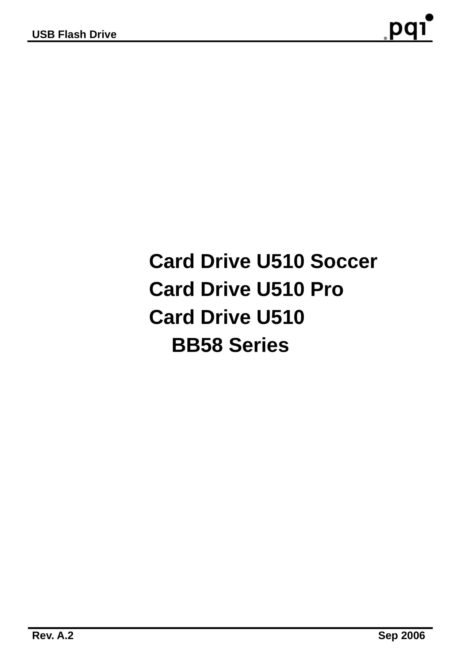 PQI U510 Soccer Computer Drive User Manual