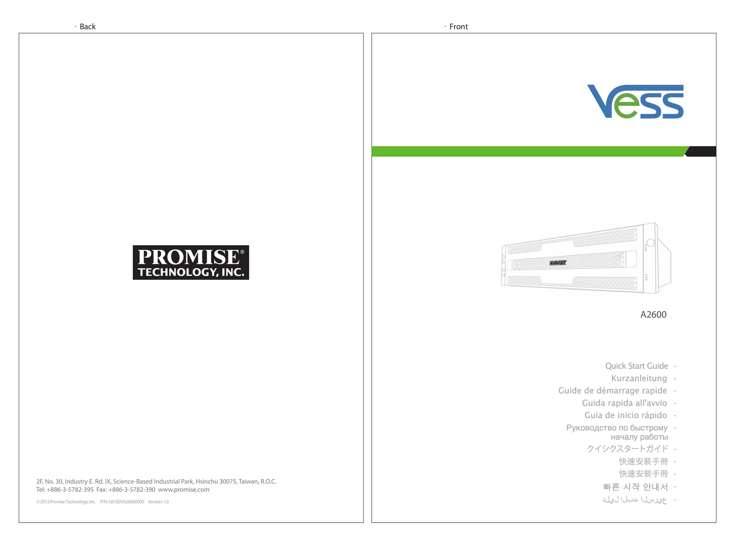 Promise Technology VJCU2600S Computer Drive User Manual