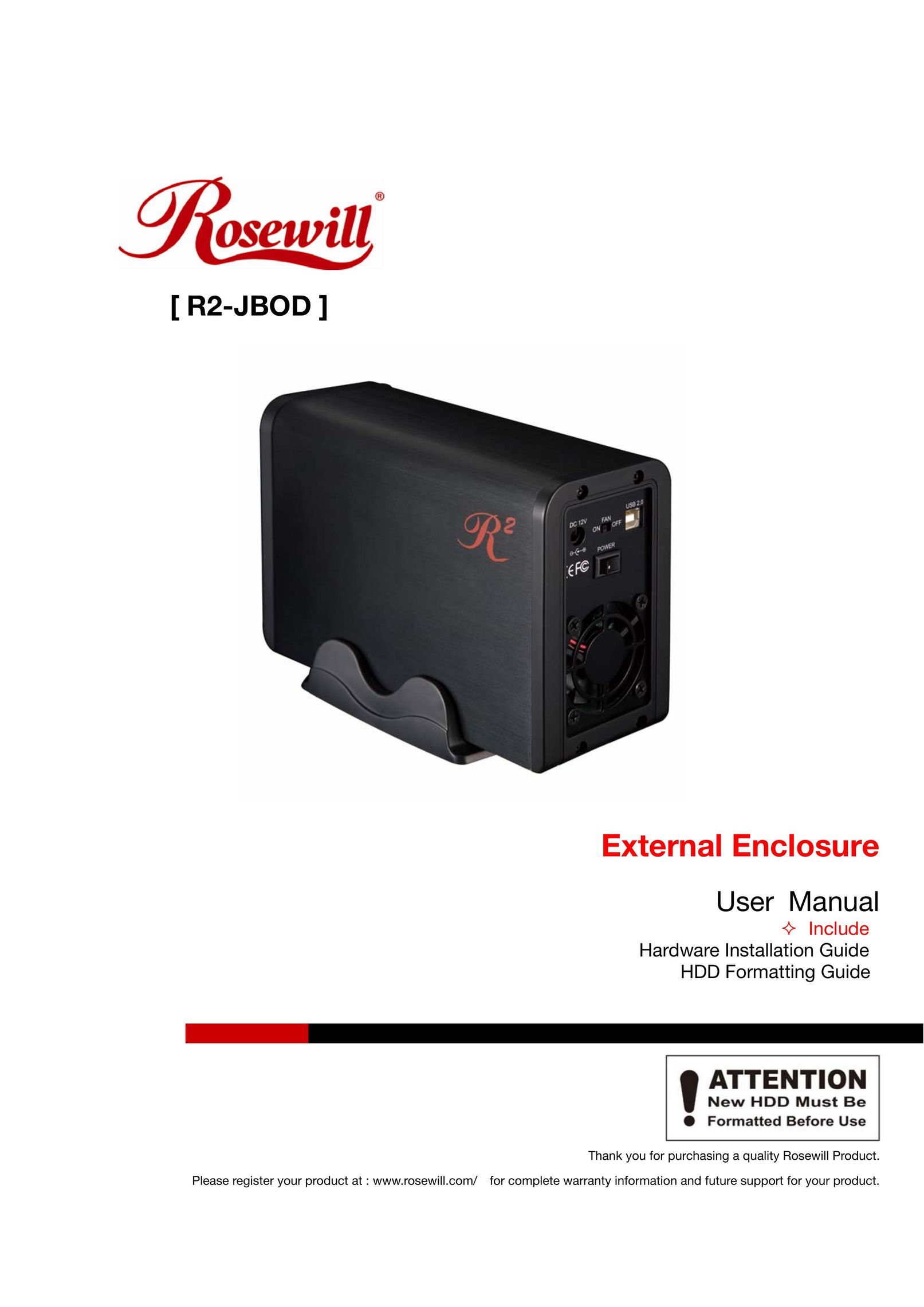 Rosewill R2-JBOD Computer Drive User Manual