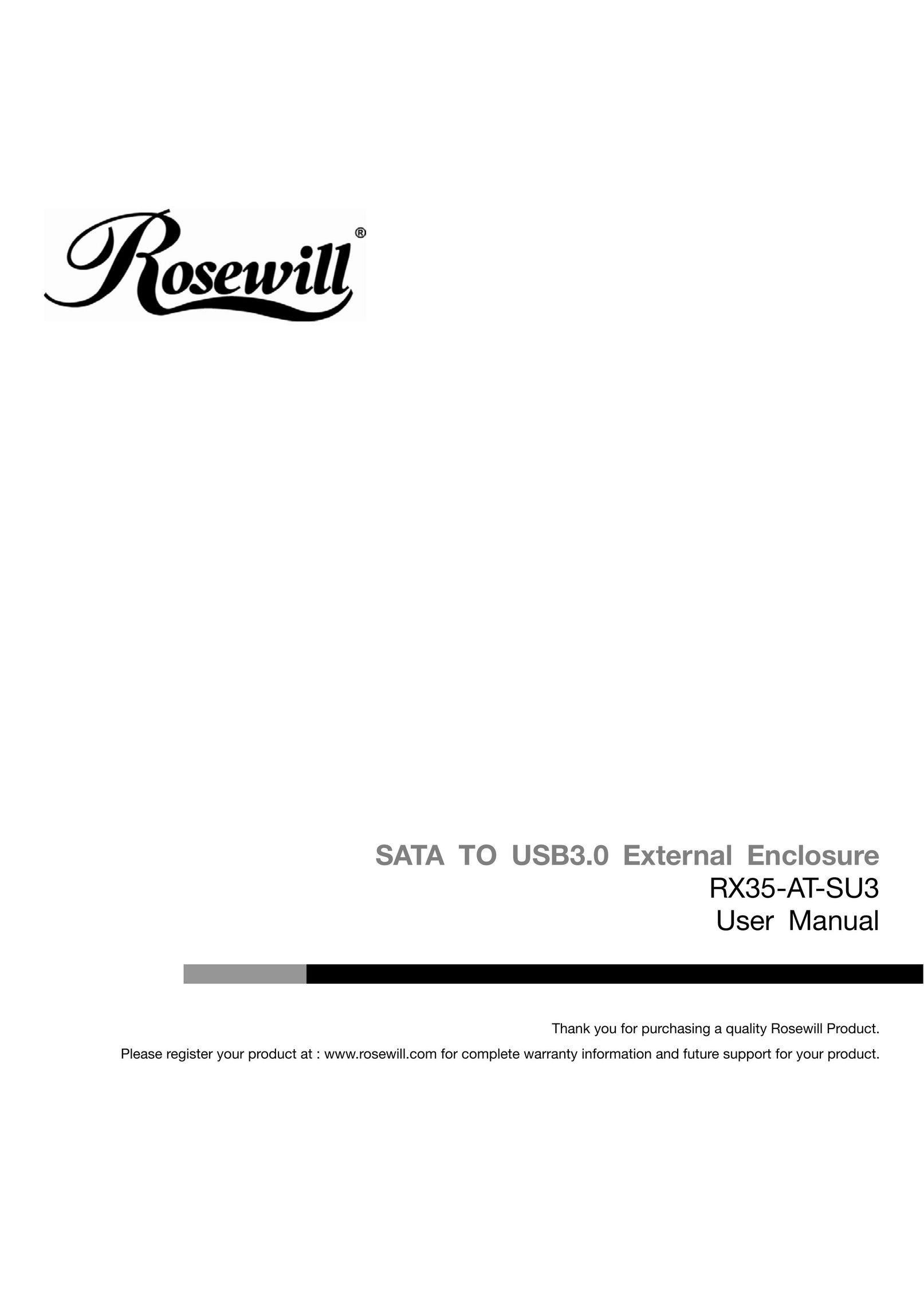 Rosewill RX35-AT-SU3 Computer Drive User Manual